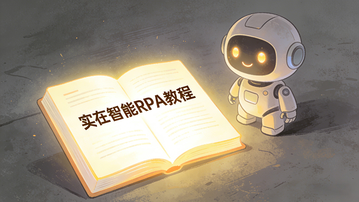 实在智能rpa使用教程来啦 让那你的工作效率翻倍