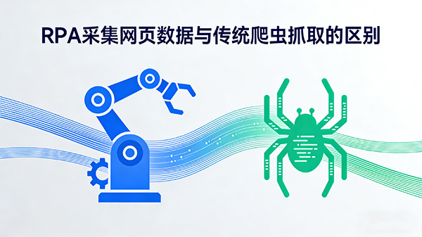 RPA采集网页数据与传统爬虫抓取的区别