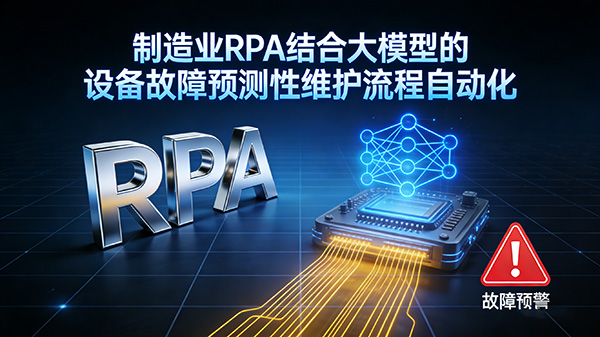 制造业RPA结合大模型的设备故障预测性维护流程自动化