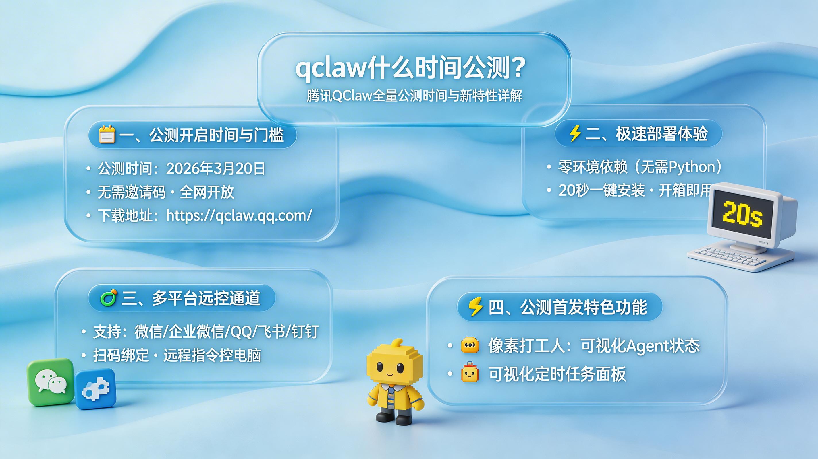 qclaw什么时间公测？腾讯QClaw全量公测时间与新特性详解_图1
