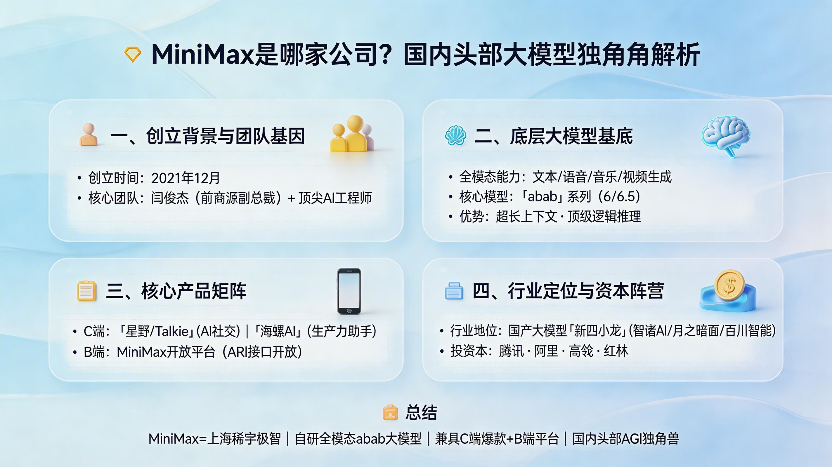 MiniMax是哪家公司？国内头部全模态大模型独角兽解析_图1
