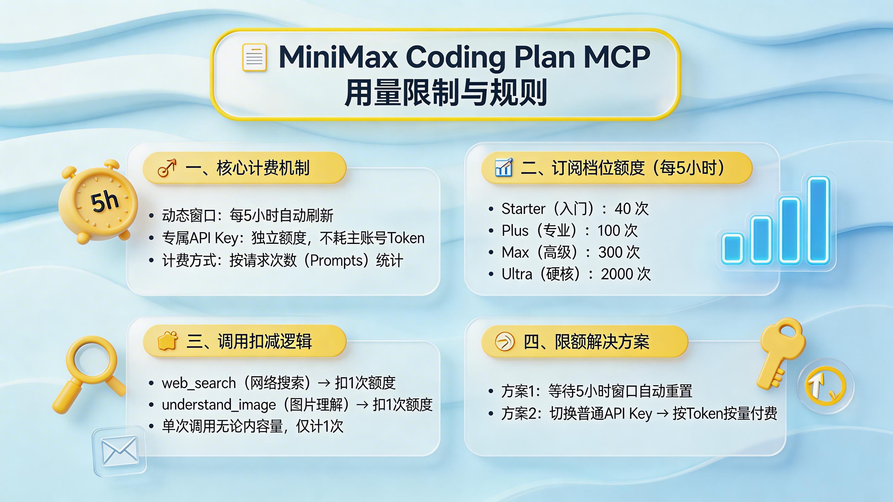 MiniMax coding plan的MCP用量限制？MiniMax编程套餐MCP调用规则_图1