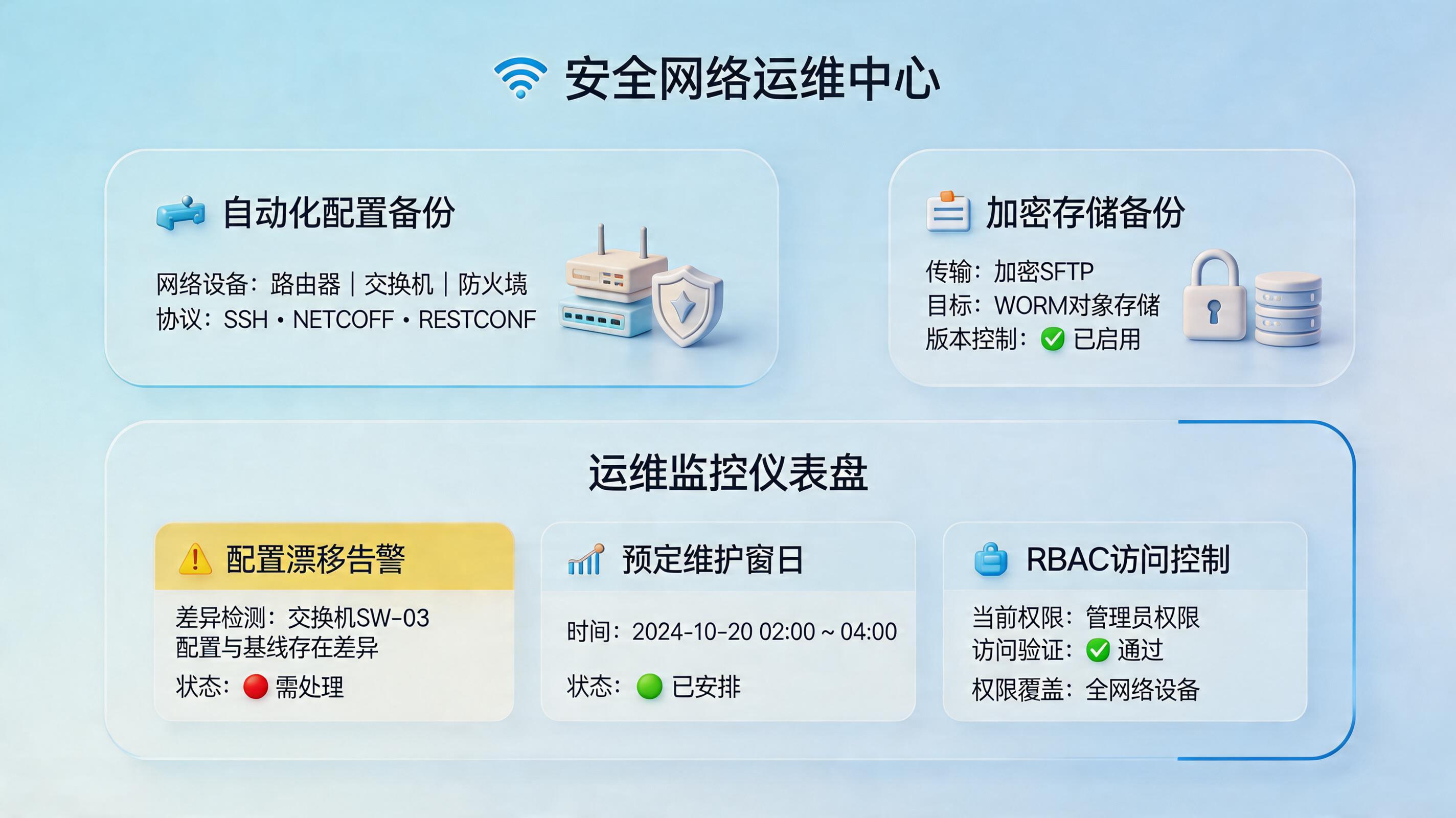 网络设备配置备份能不能自动执行？从策略到工具_主图