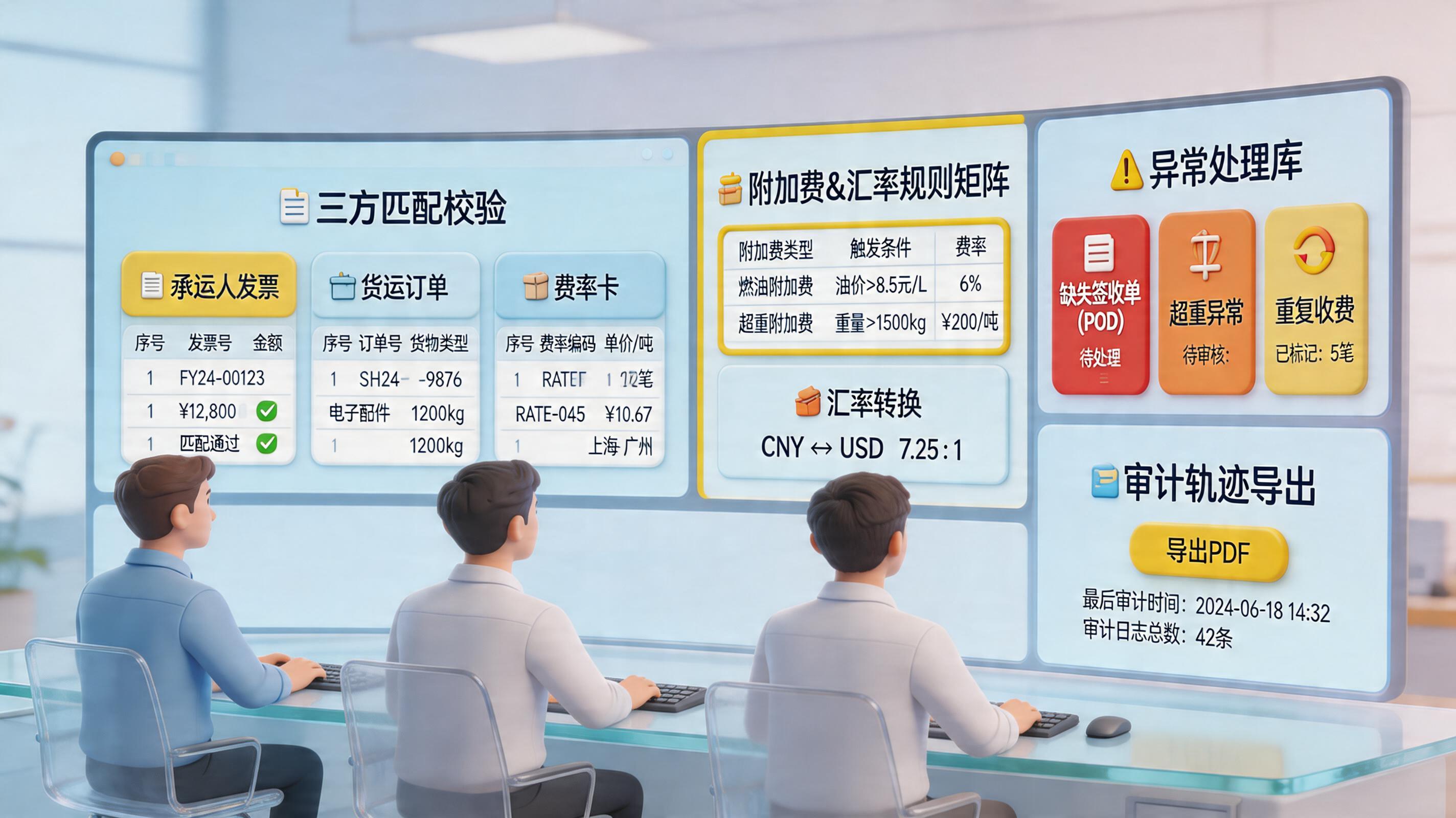 承运商运费账单怎么自动对账？流程拆解与数字员工落地_主图
