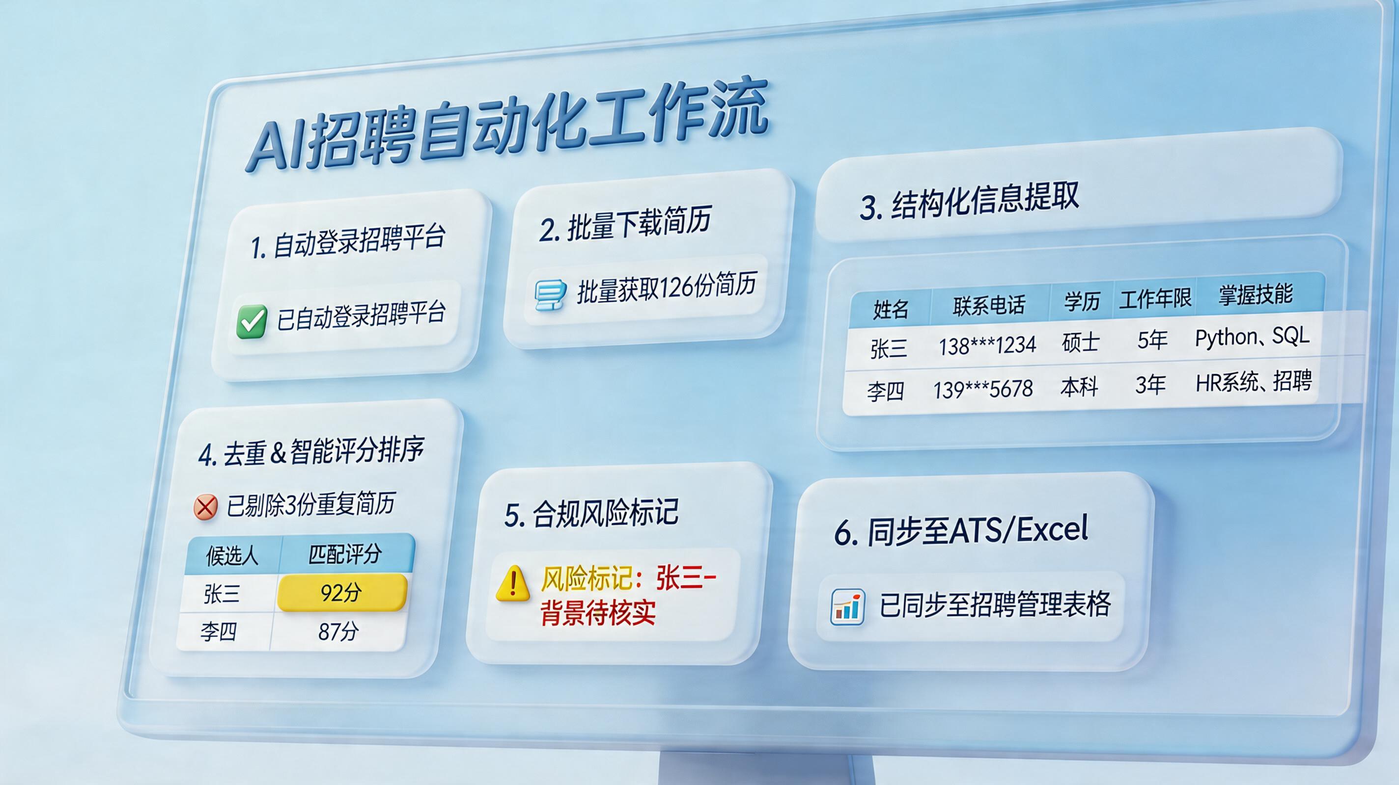 智联招聘简历怎么用实在Agent自动下载筛选？HR批量处理流程_主图