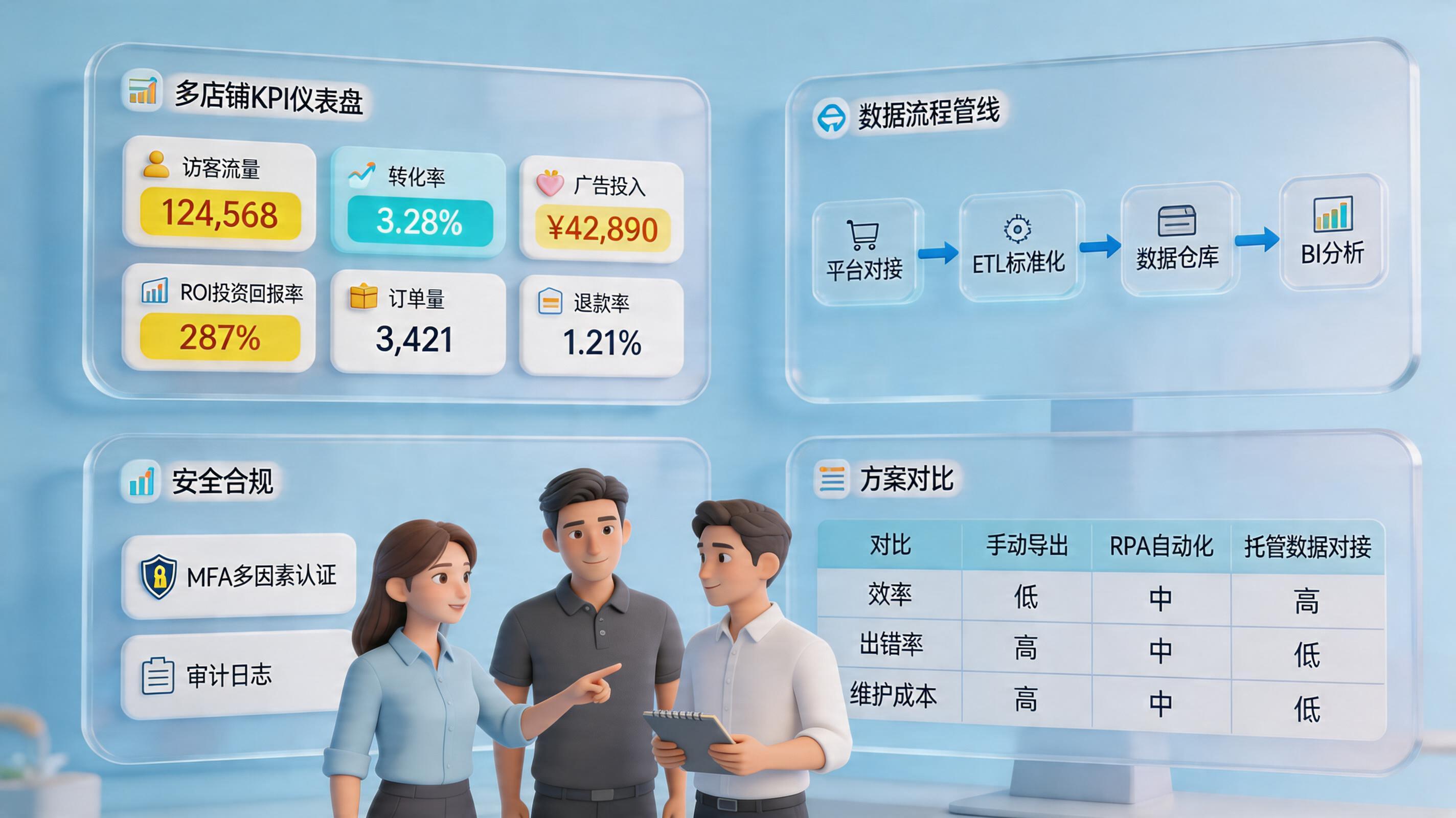 多店铺运营选数据工具要注意什么？从取数到决策闭环_主图