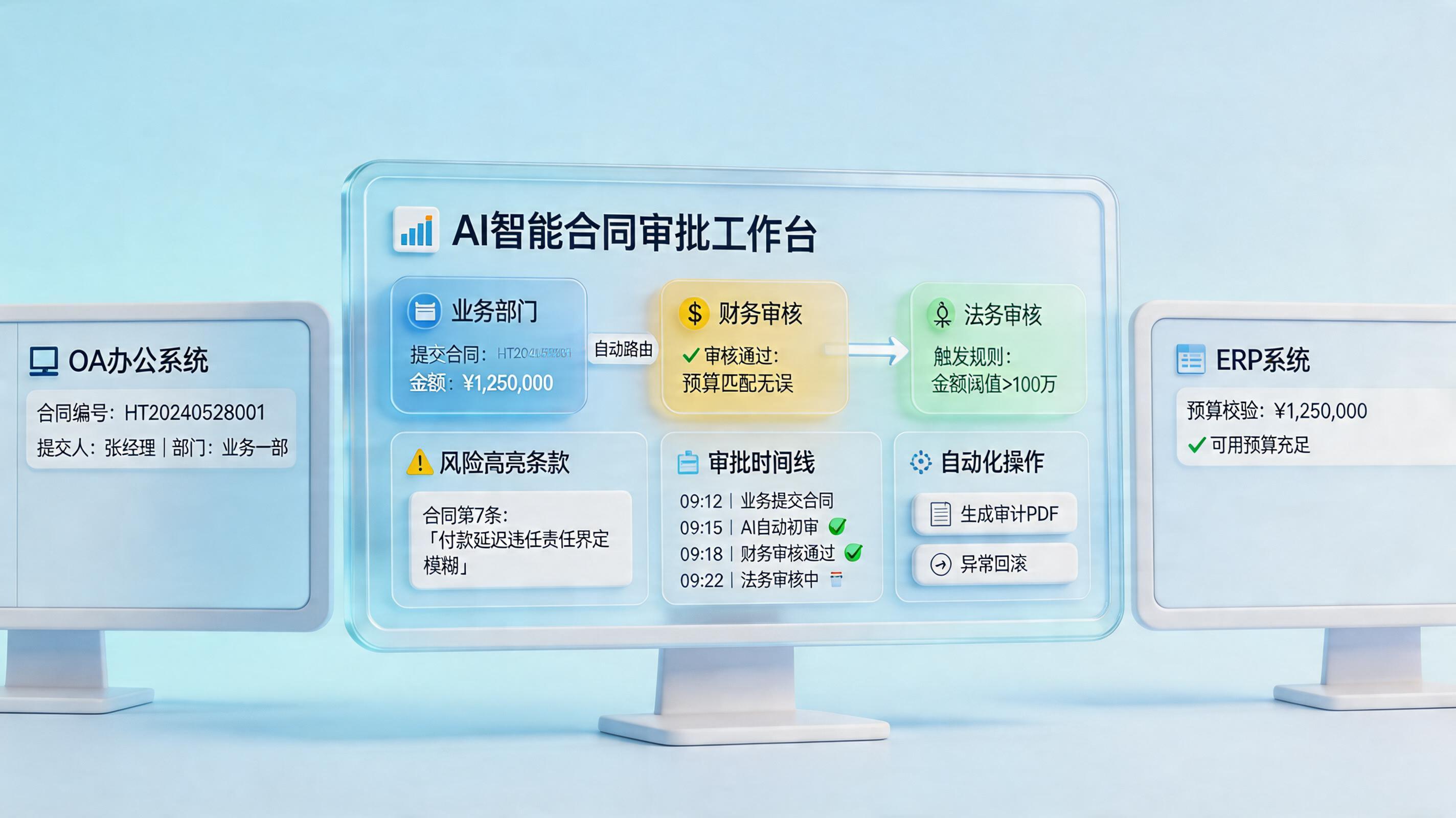 合同审批流程如何自动流转到各节点？节点自动路由方法_主图