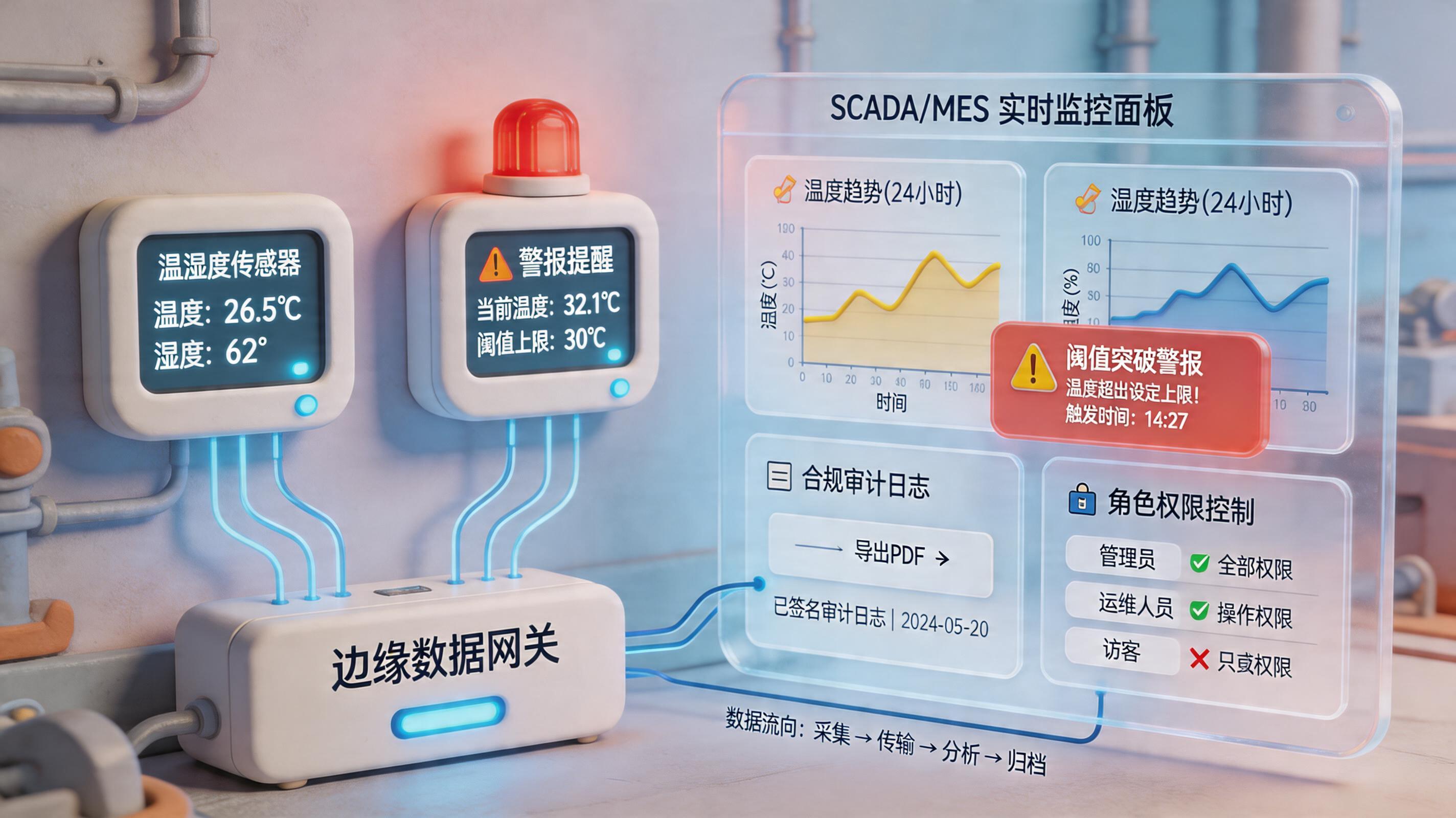 车间温湿度监控数据怎么自动记录？从采集到审计留痕_主图