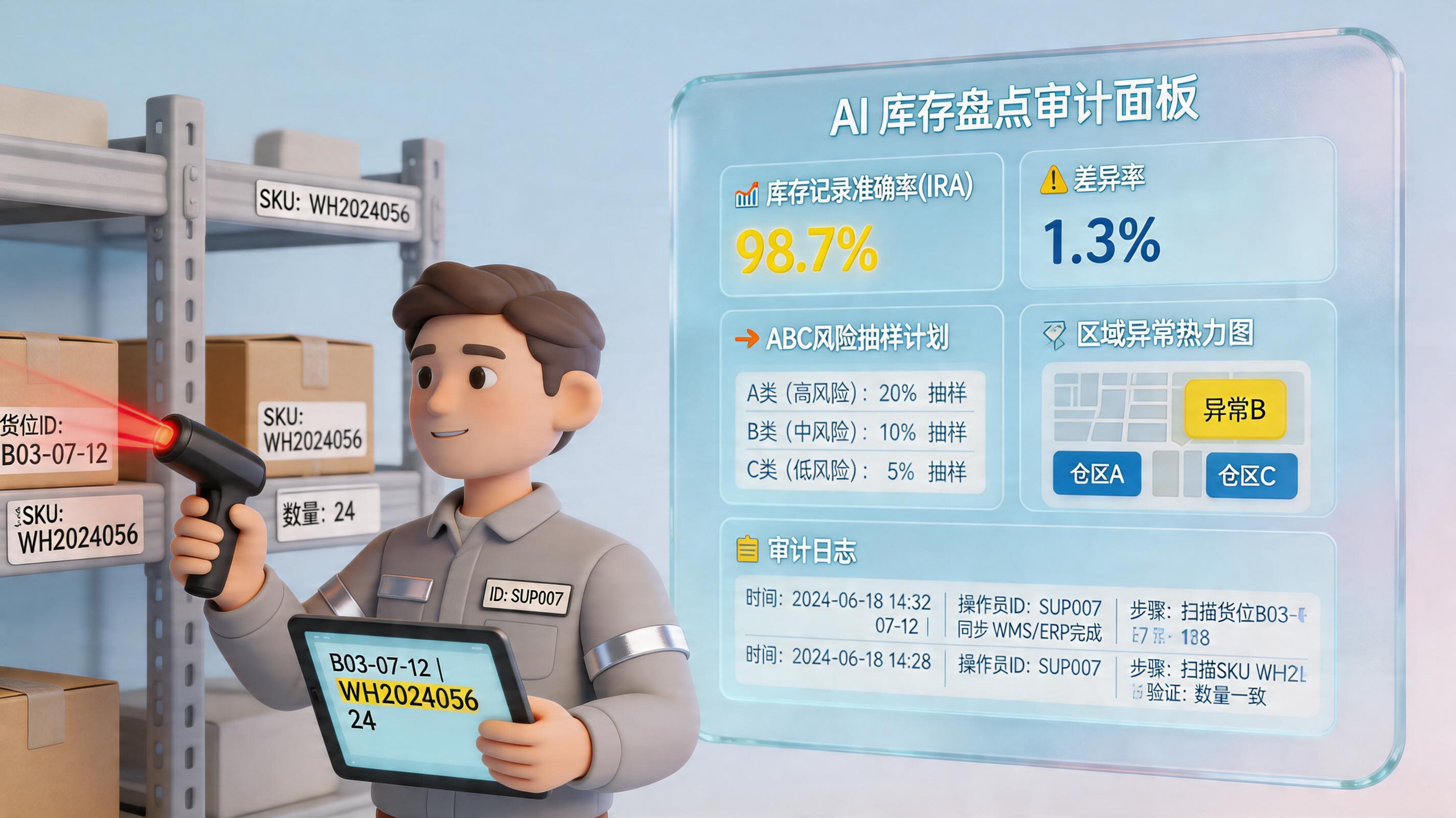 货位库存准确性如何自动抽查并记录？仓库闭环方案_主图