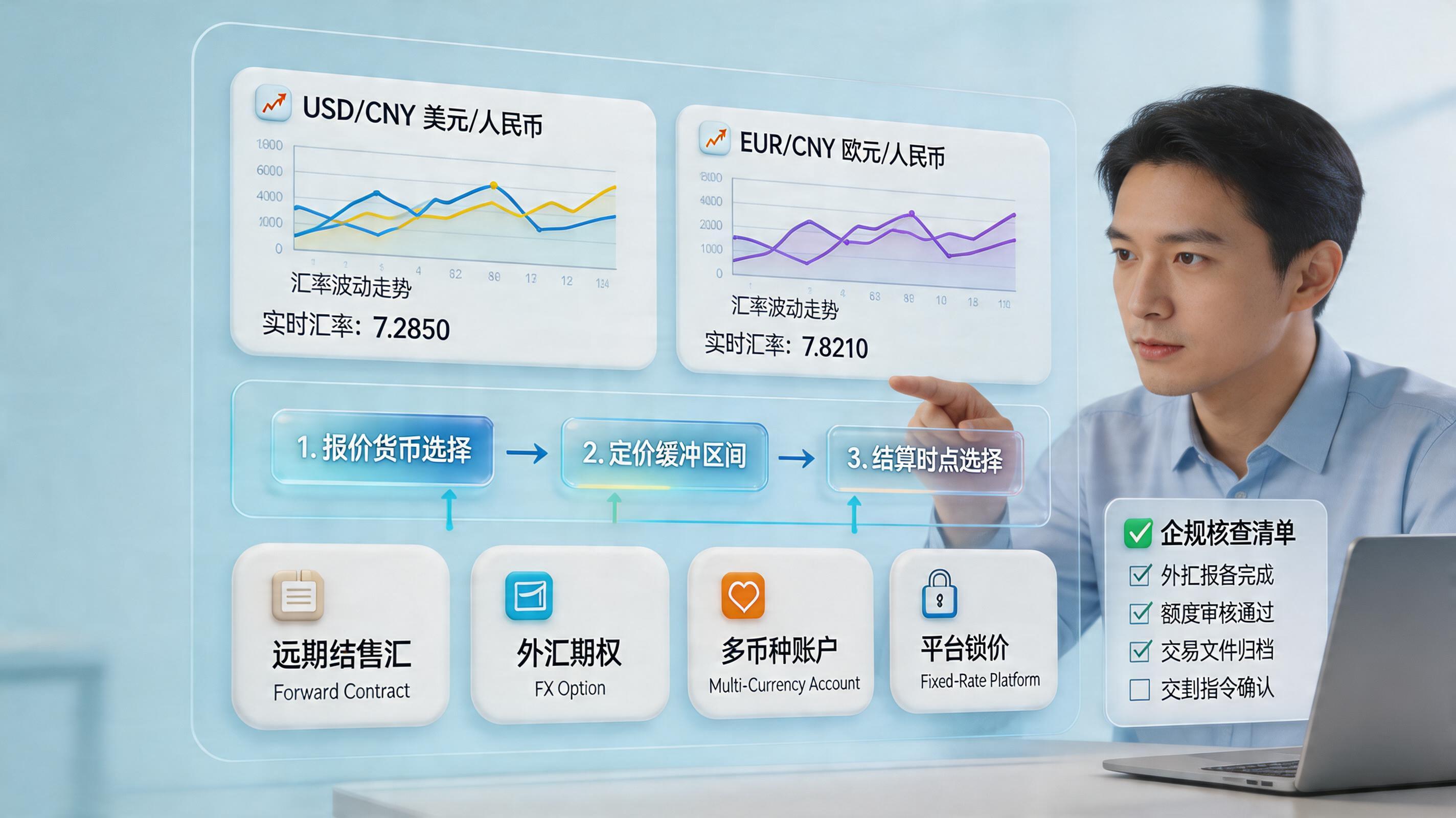 跨境收款怎么锁定汇率避免损失？企业可执行方案_主图