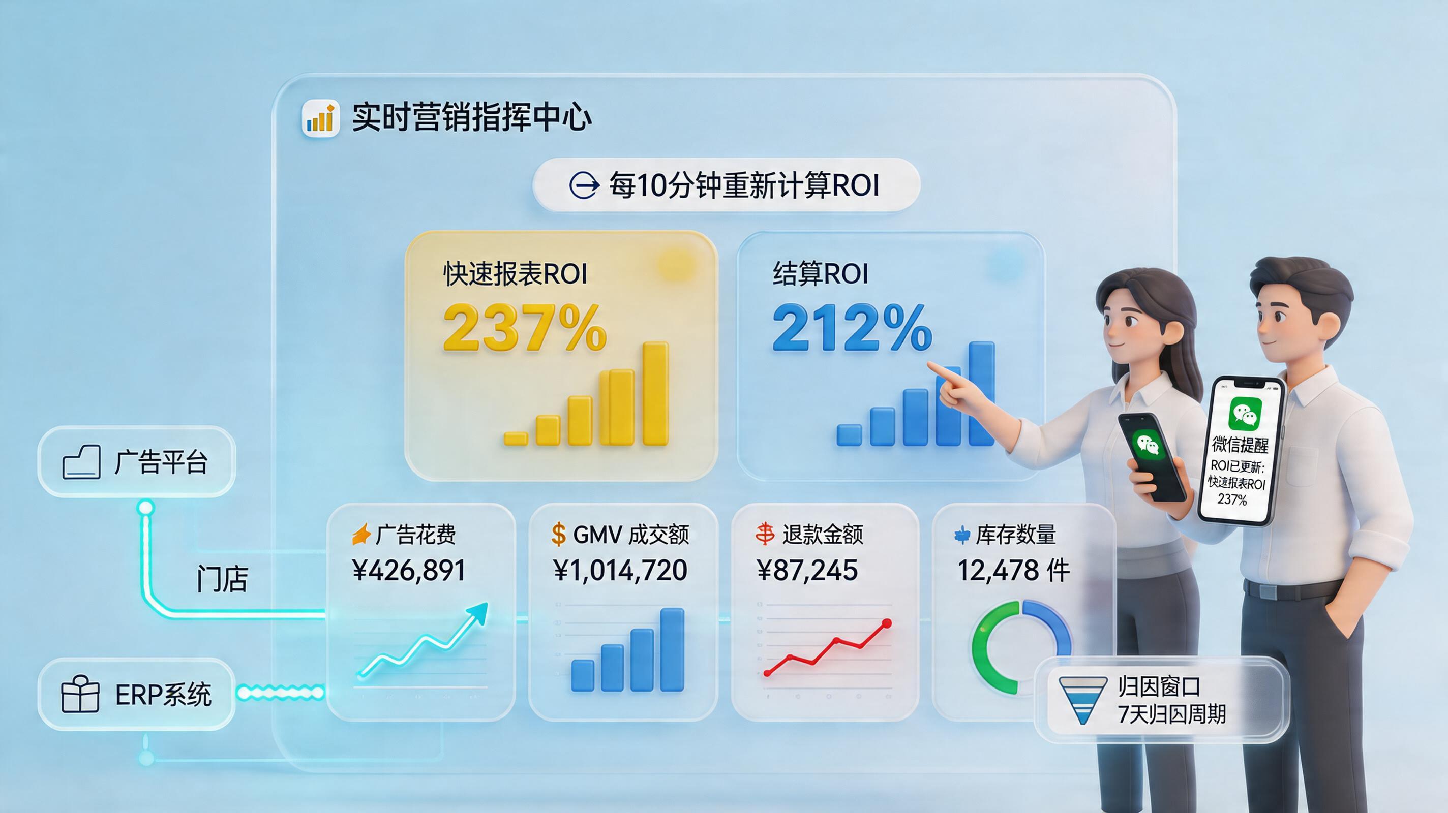 投流的时候能不能每10分钟自动算一次ROI发我微信？｜解法_主图