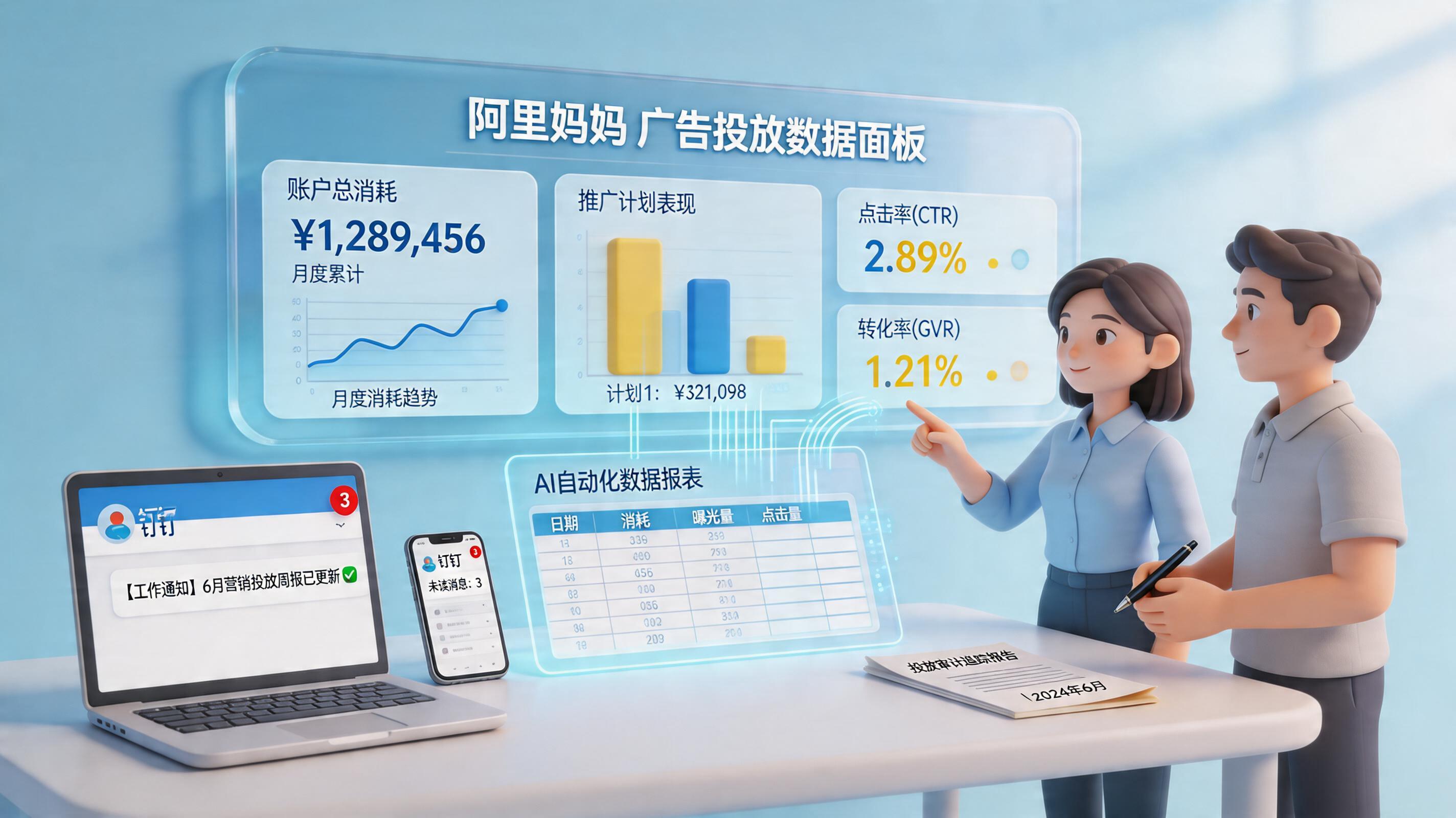 阿里妈妈的消耗数据每天早上能钉钉推送我吗？可行方案与配置要点_主图