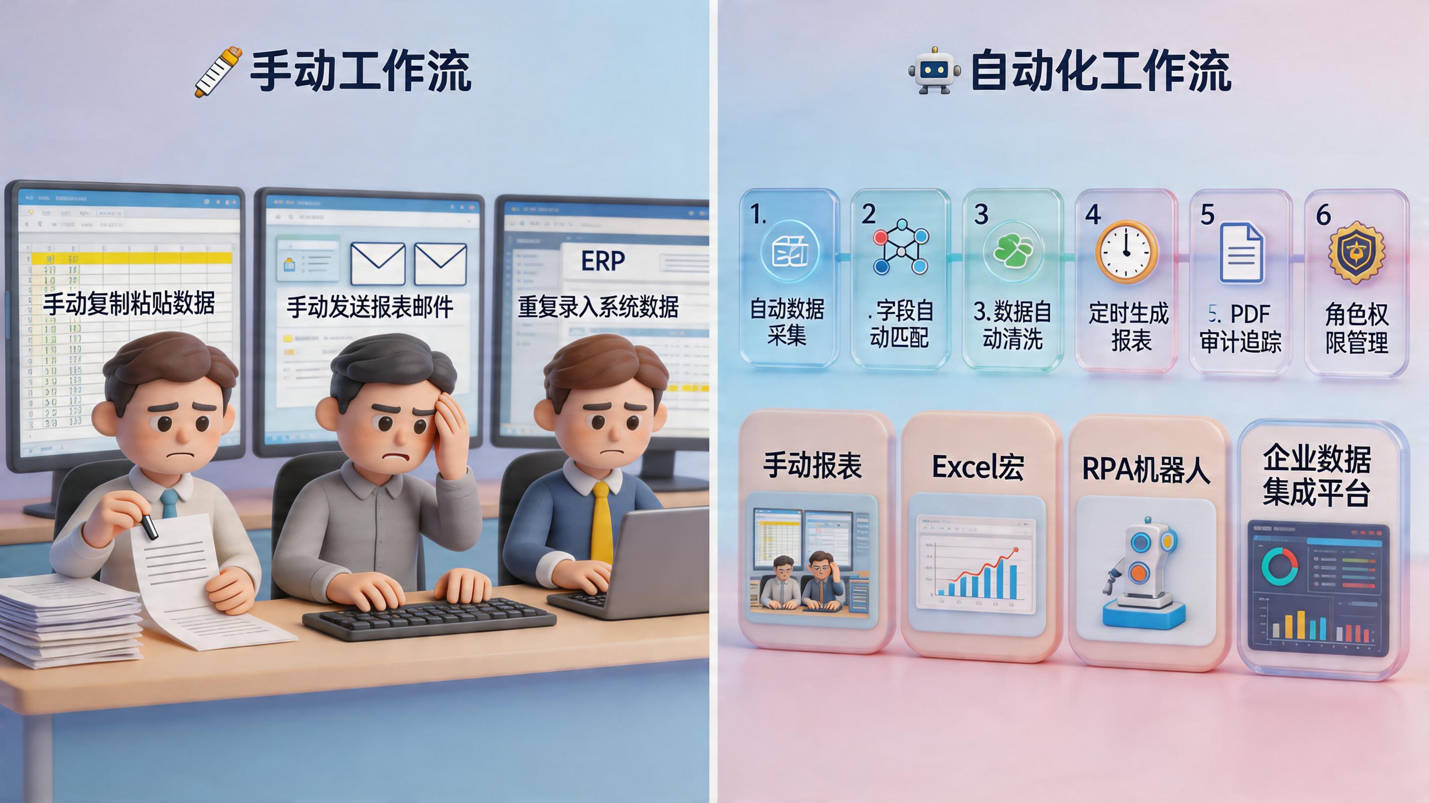 我们公司招了3个助理天天就是复制粘贴报表，能自动吗？｜怎么做_主图
