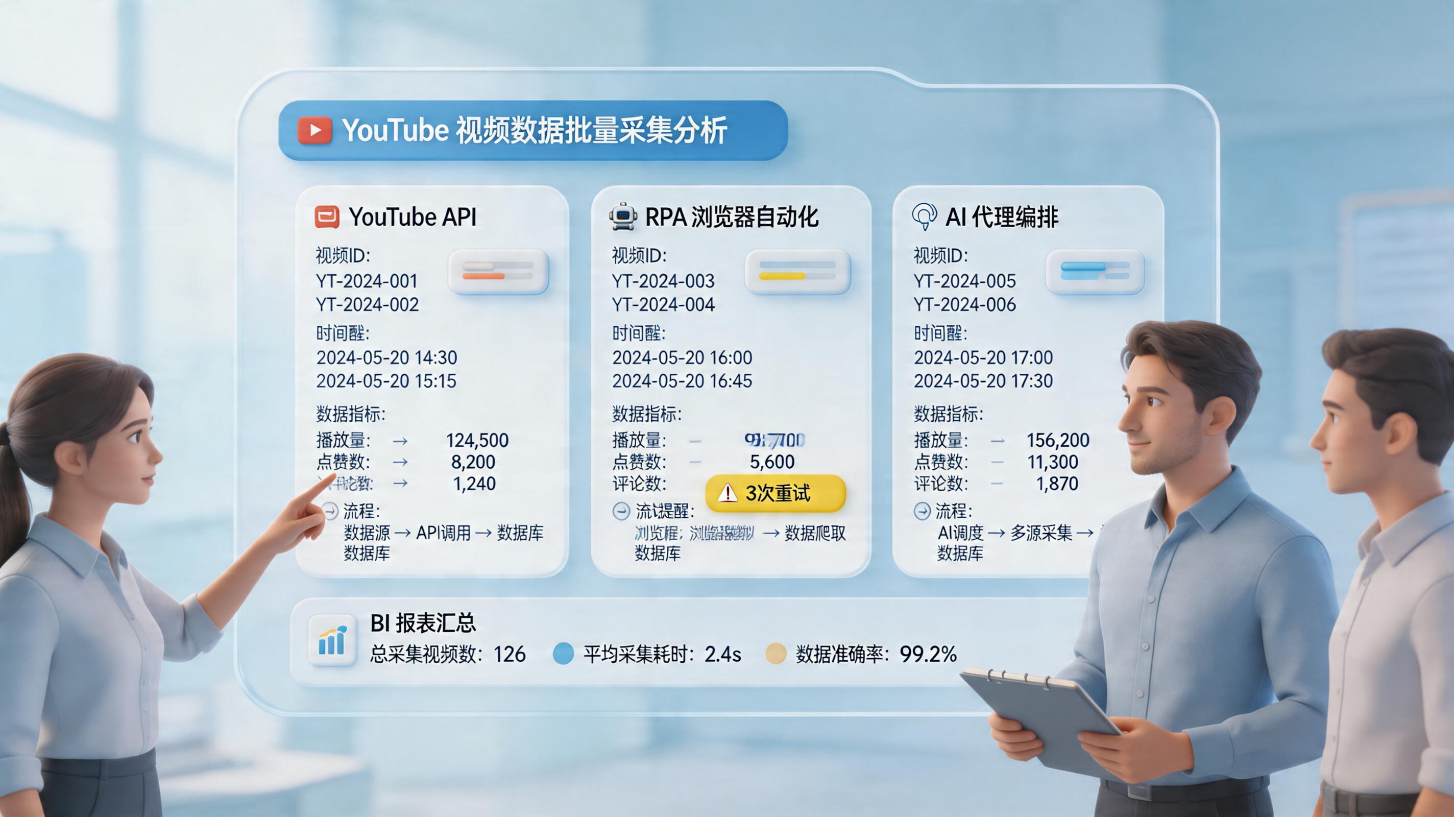 YouTube视频观看数据怎么批量自动抓取？三种路径拆解_主图