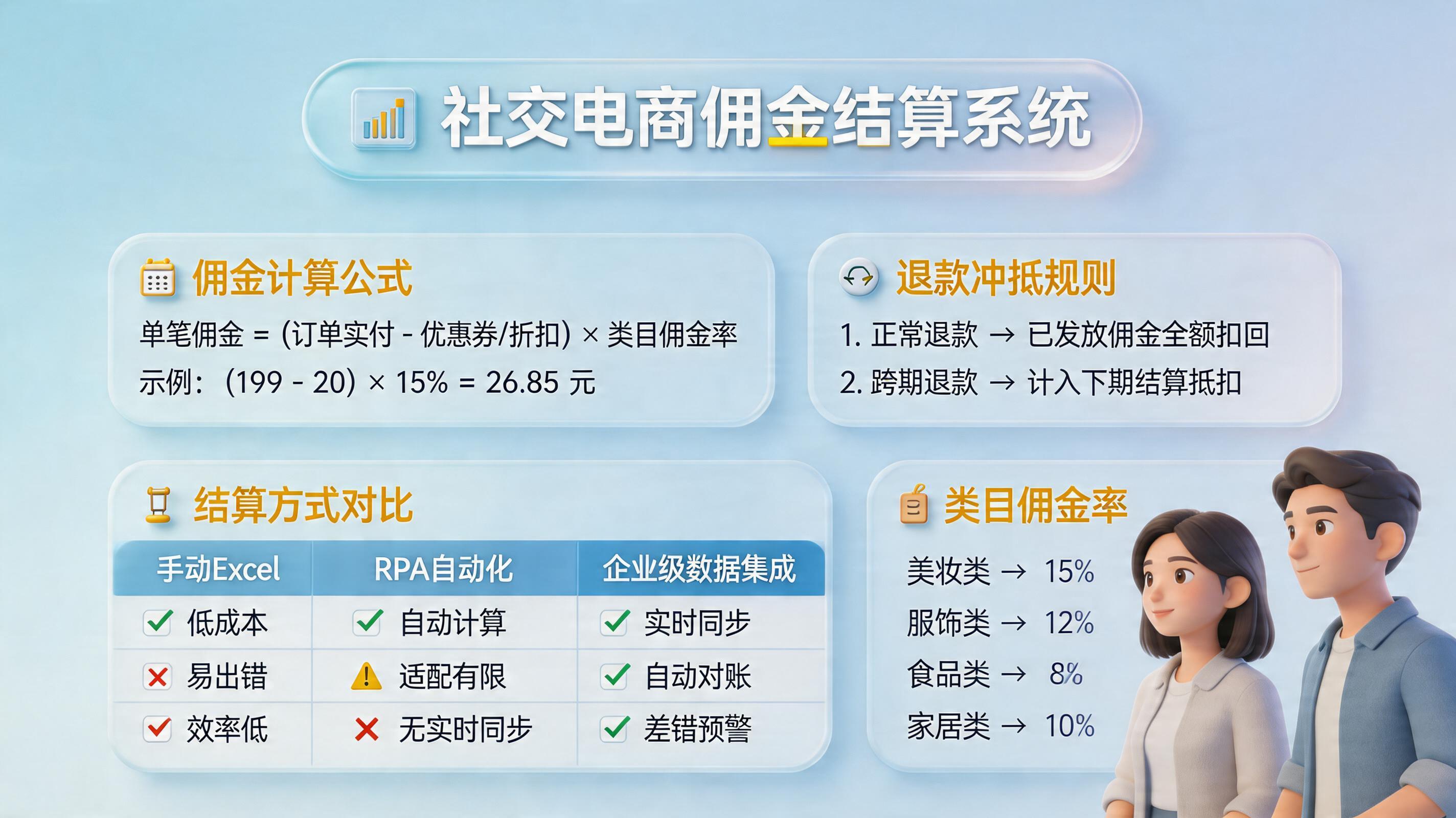 云集平台的店主销售佣金怎么自动计算？规则与自动化实操_主图