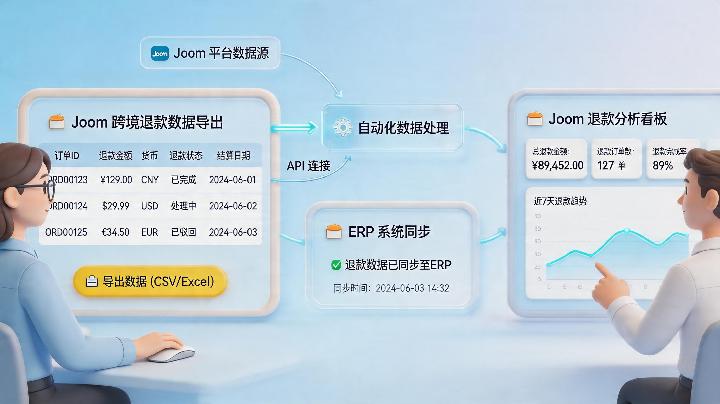 Joom平台的订单退款数据怎么自动导出？三种方案_主图