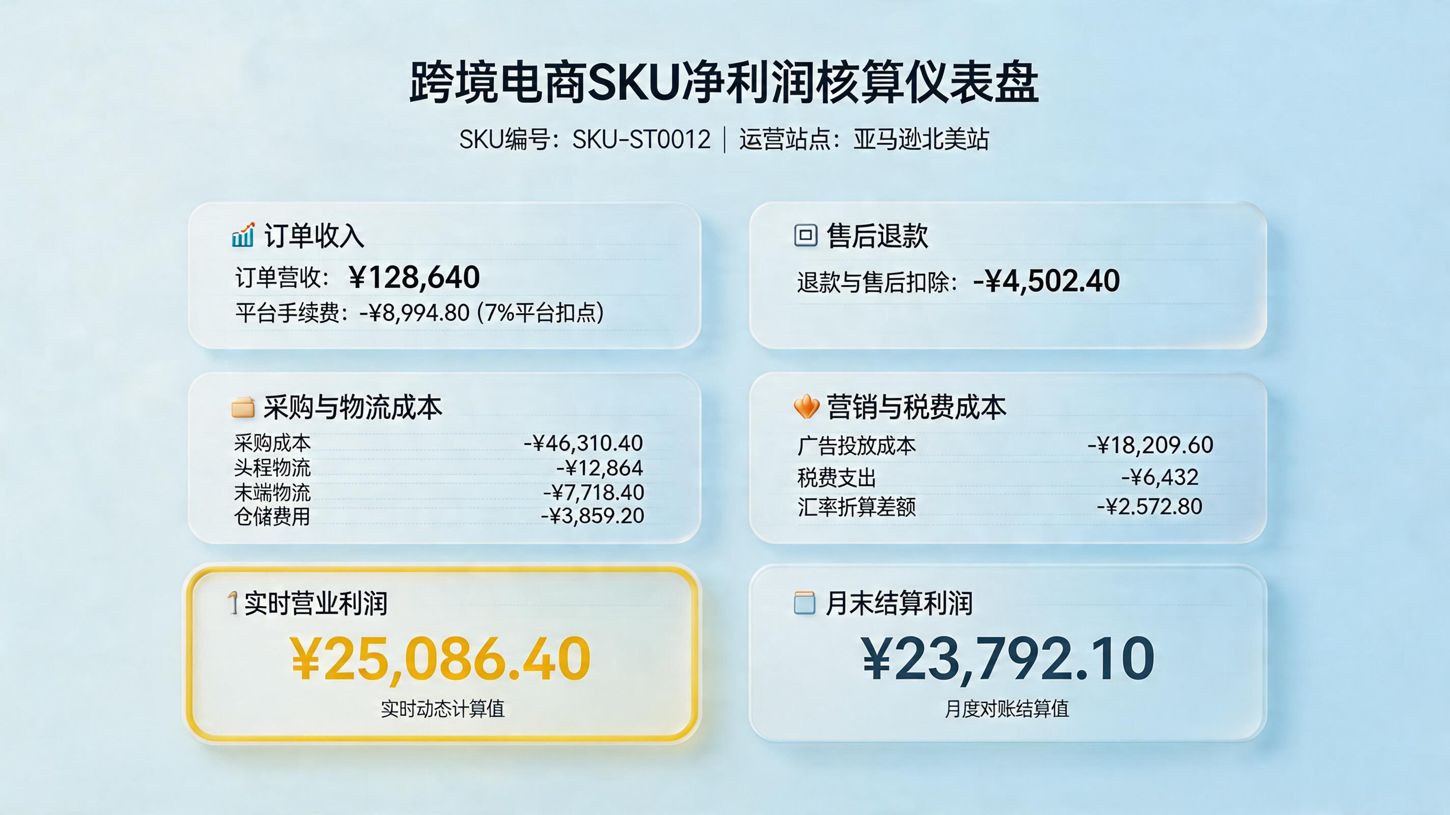 领星ERP里的单品净利润能自动算出来吗？关键条件与核算边界_主图