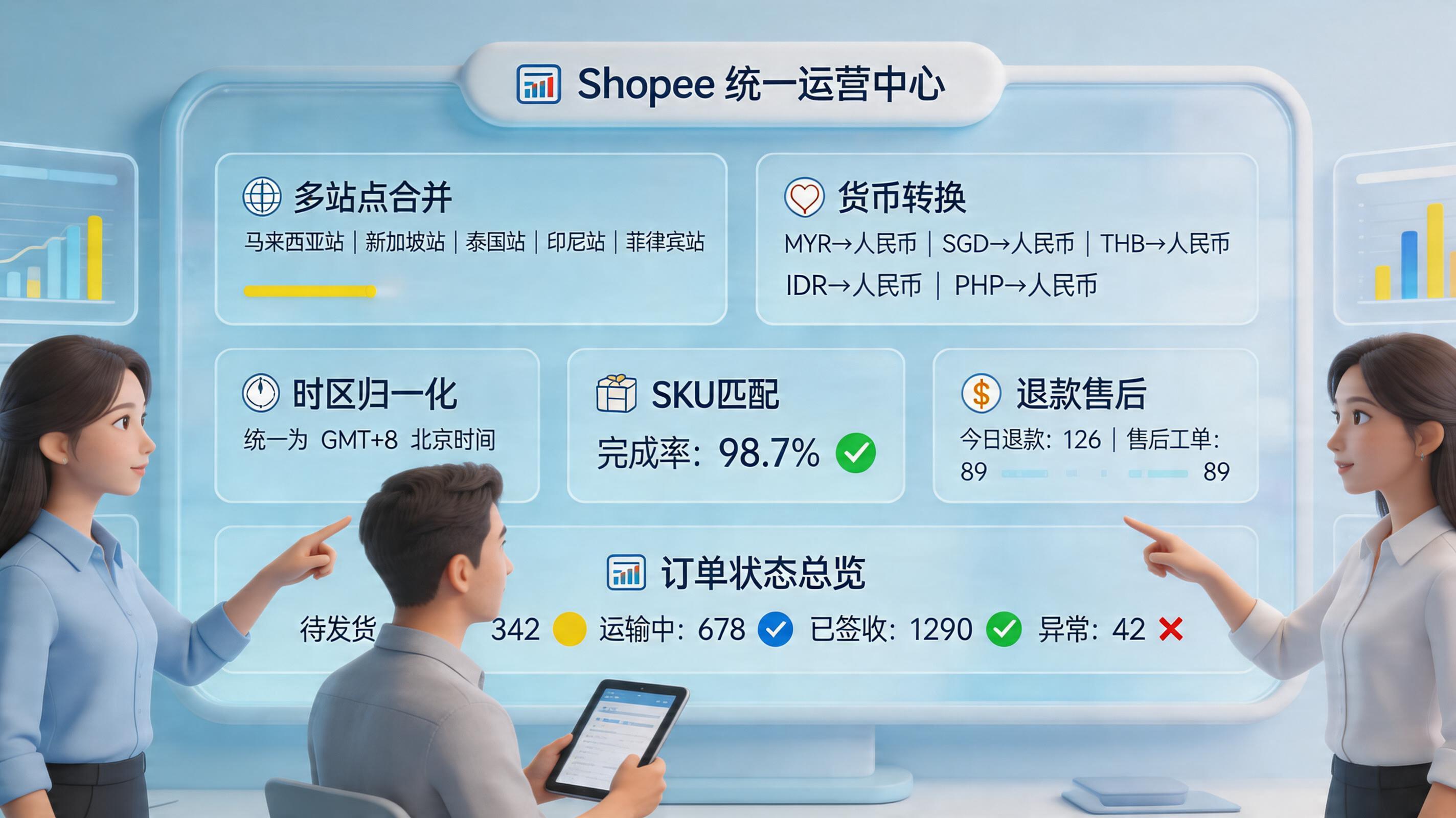 Shopee各站点的订单怎么合并到一个表里？实操与选型_主图