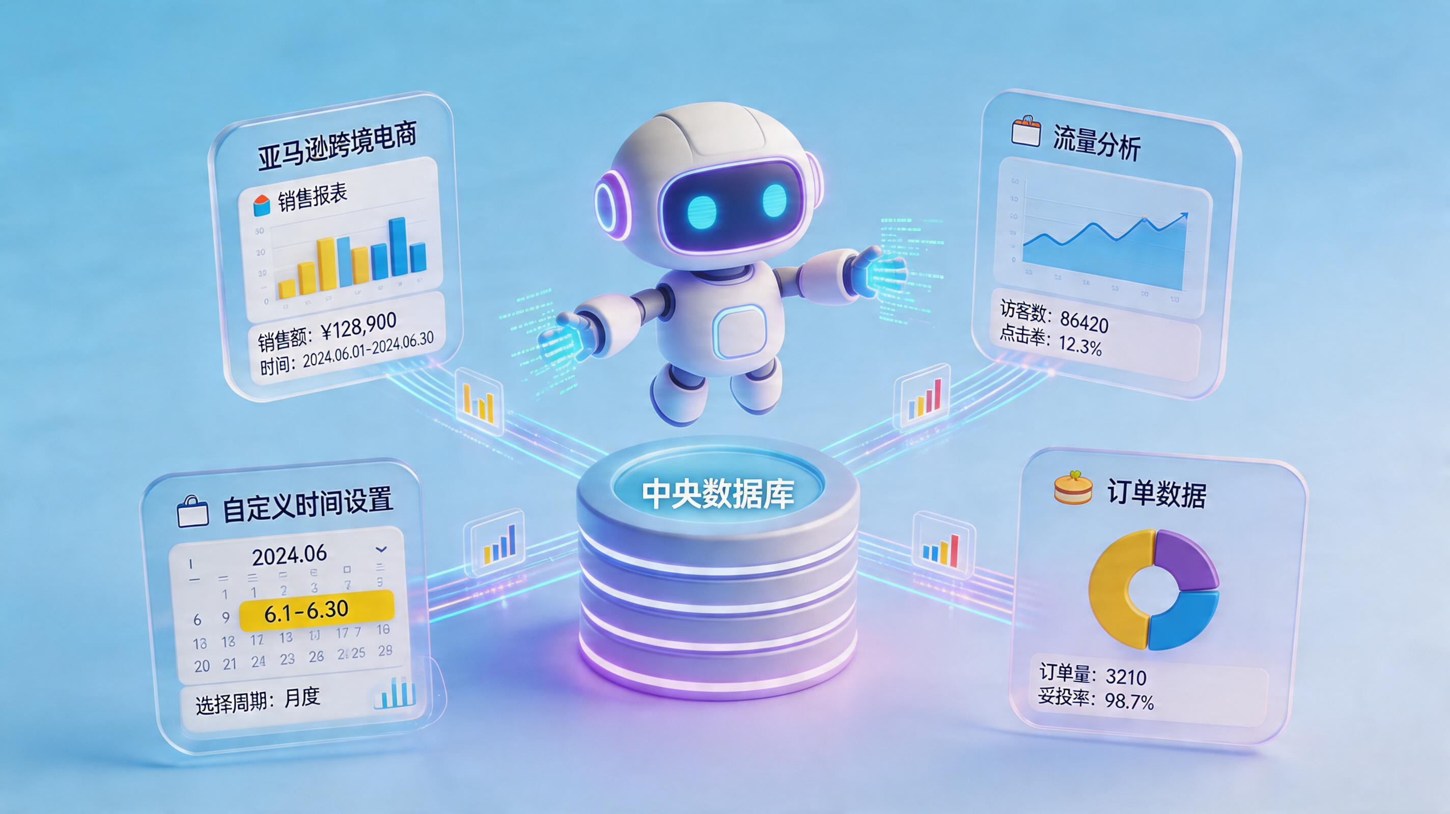 亚马逊按日销售流量报表怎么自定义时间自动下载？智能获取_主图