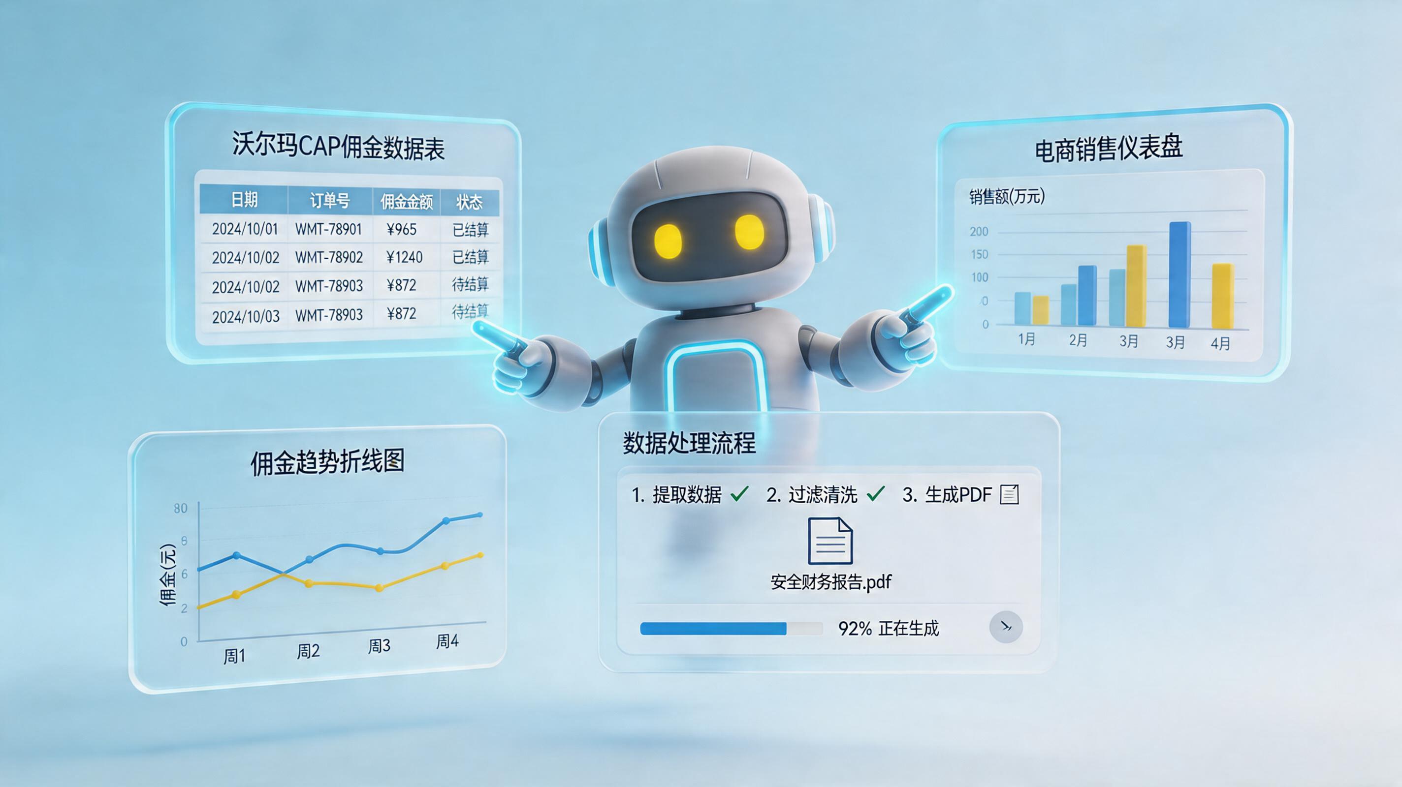 沃尔玛CAP产品活动佣金表格怎么自动下载？全流程解析_主图