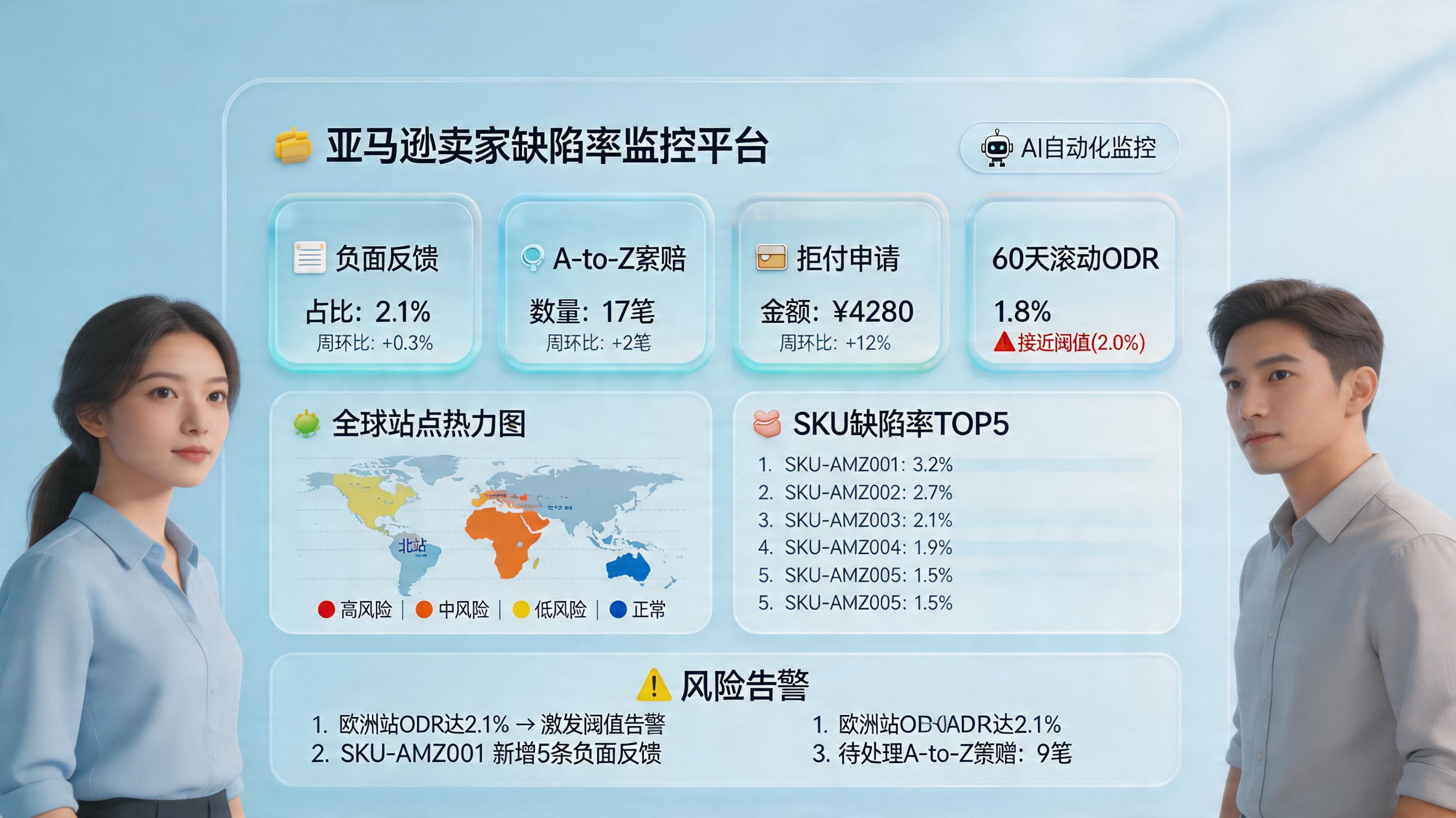 亚马逊订单缺陷率怎么自动获取分析？跨站点监控办法_主图
