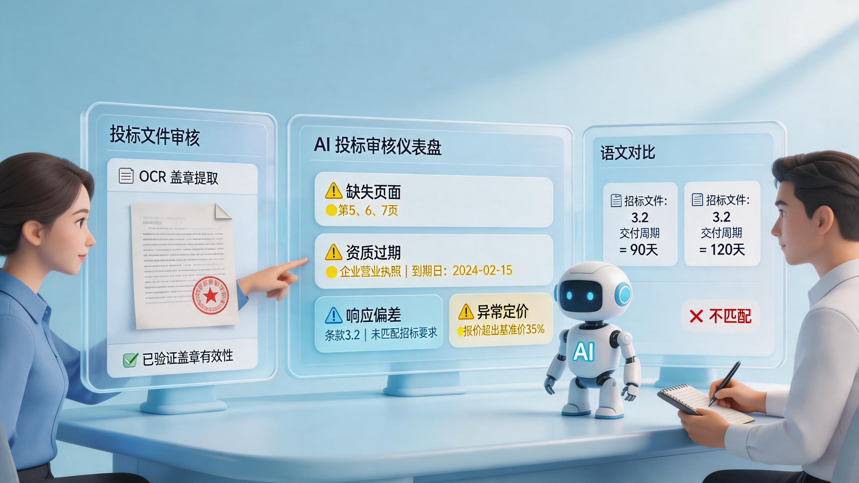 有没有标书自动审核的软件？规则审核走向Agent闭环_主图