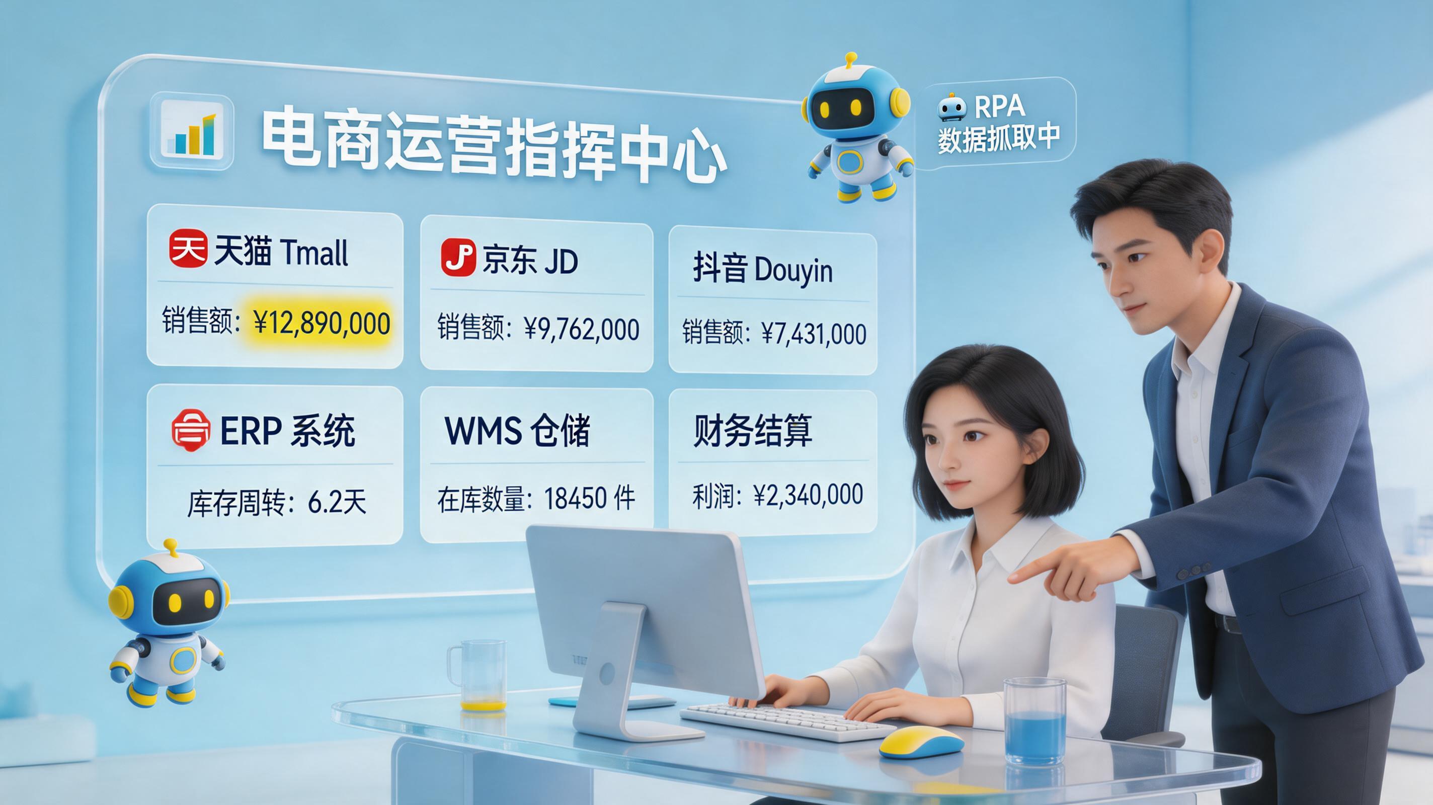 服饰行业高频取数页面有哪些自动化工具？运营财务工具清单_主图