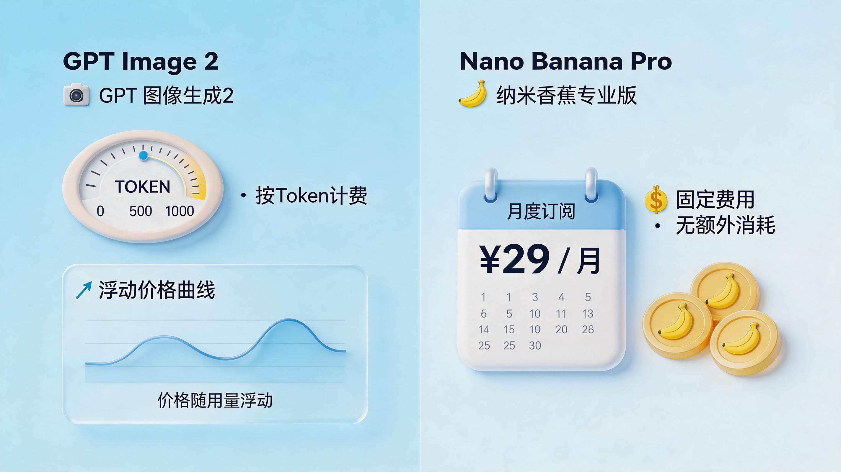 GPT Image 2 和 Nano Banana Pro 收费对比：一篇讲清价格结构与使用成本_图1
