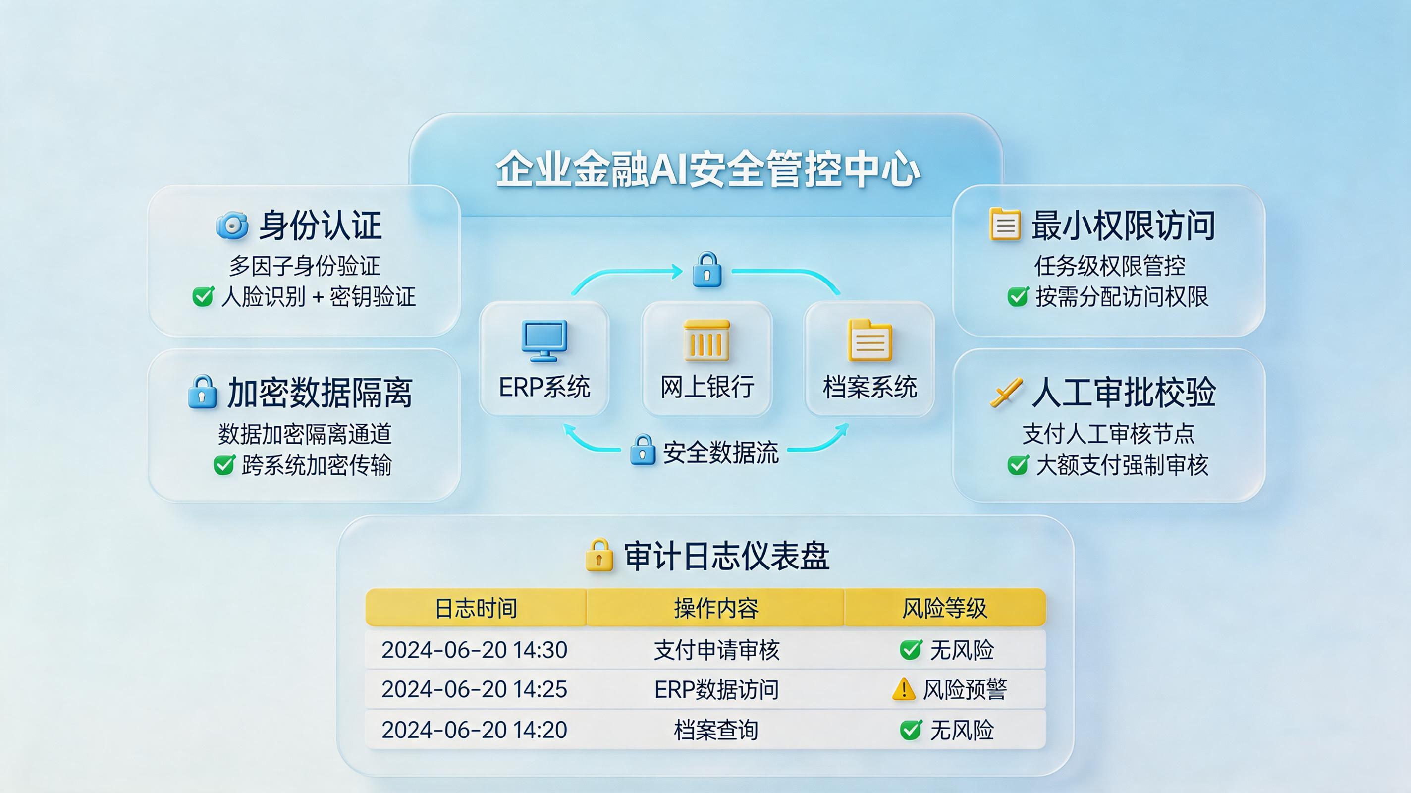 财务数字员工的安全性和权限怎么管控？四层机制说明_主图