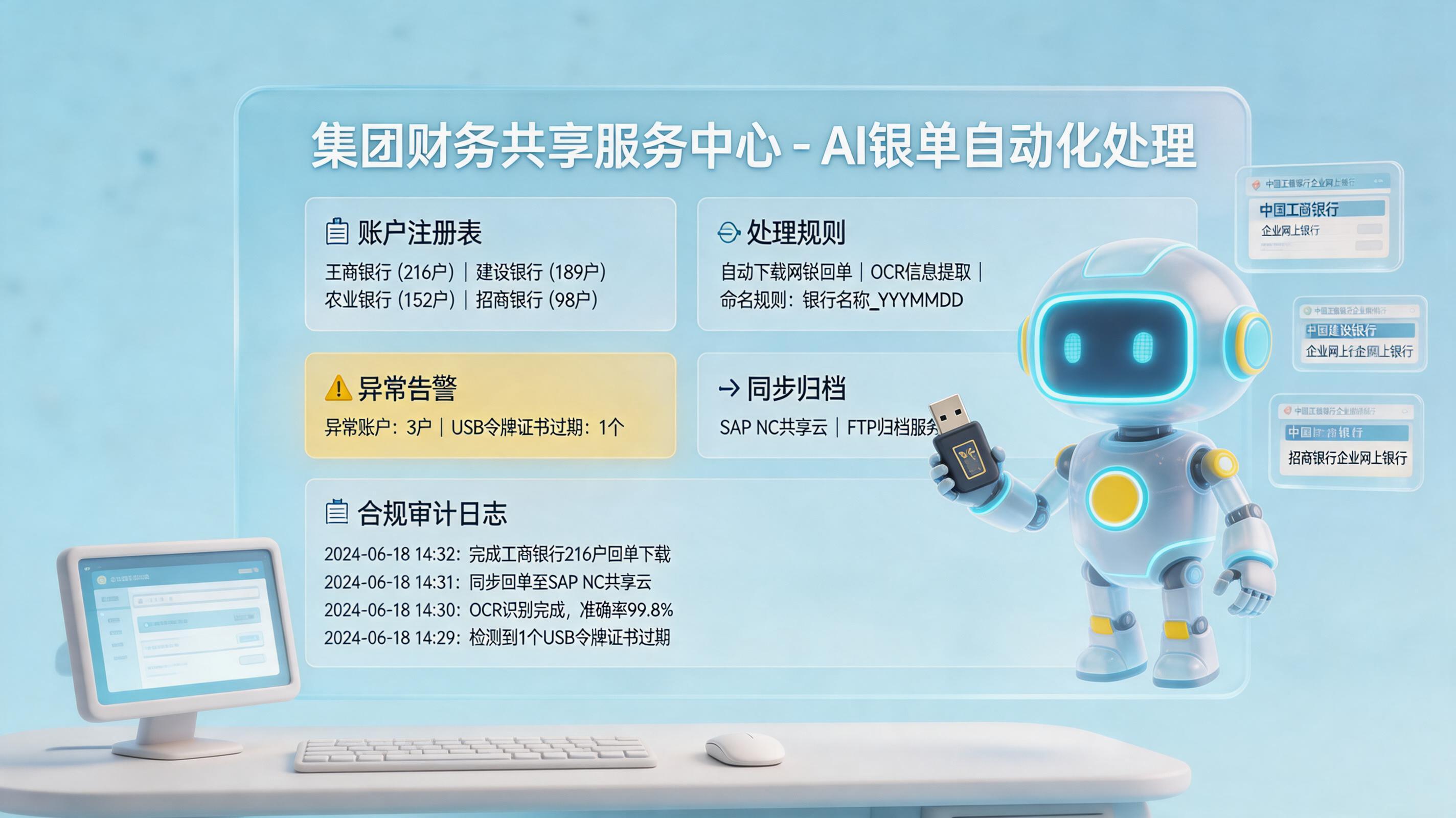 几百个银行账号的回单如何自动下载归档？财务自动化方法_主图