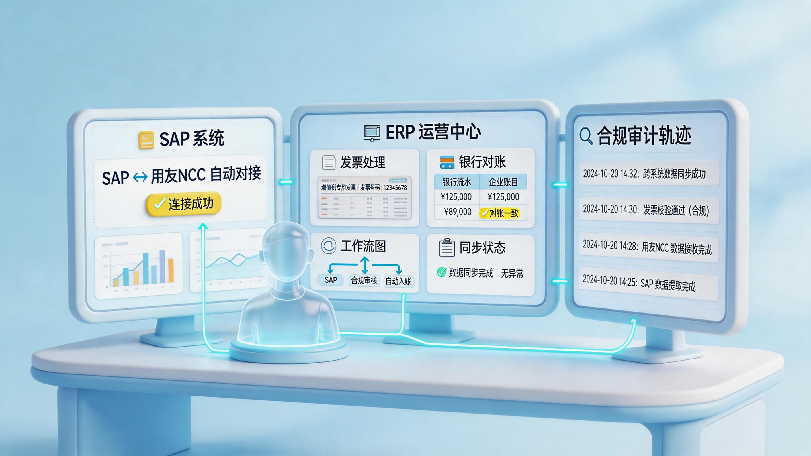 数字员工能对接SAP、用友NCC等ERP系统吗？关键看闭环能力_主图