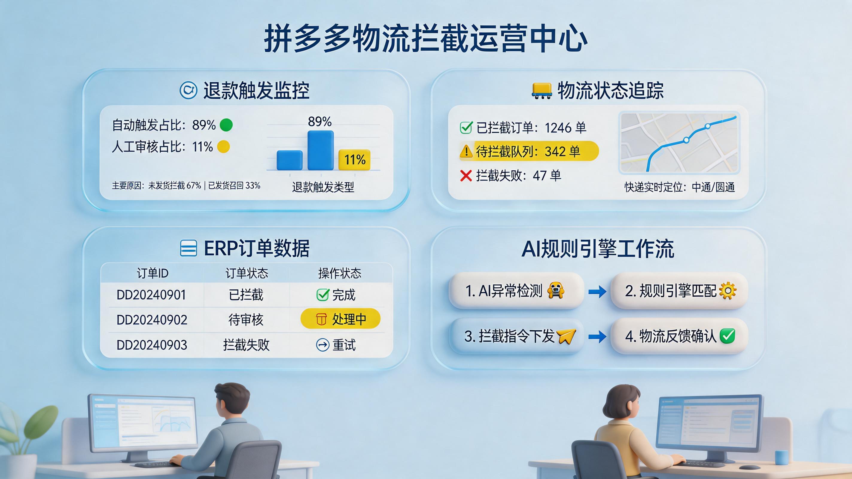 拼多多平台的物流拦截订单怎么实现自动处理？自动拦截闭环_主图