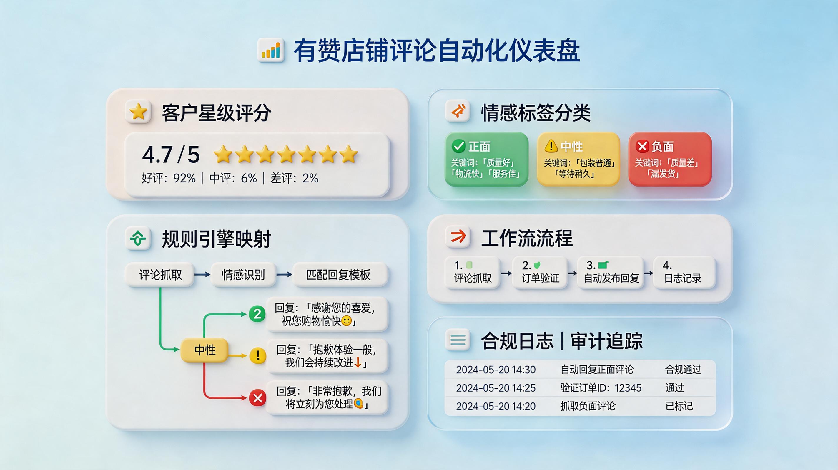 有赞店铺的用户评价怎么实现规则化自动回复？流程与闭环_主图