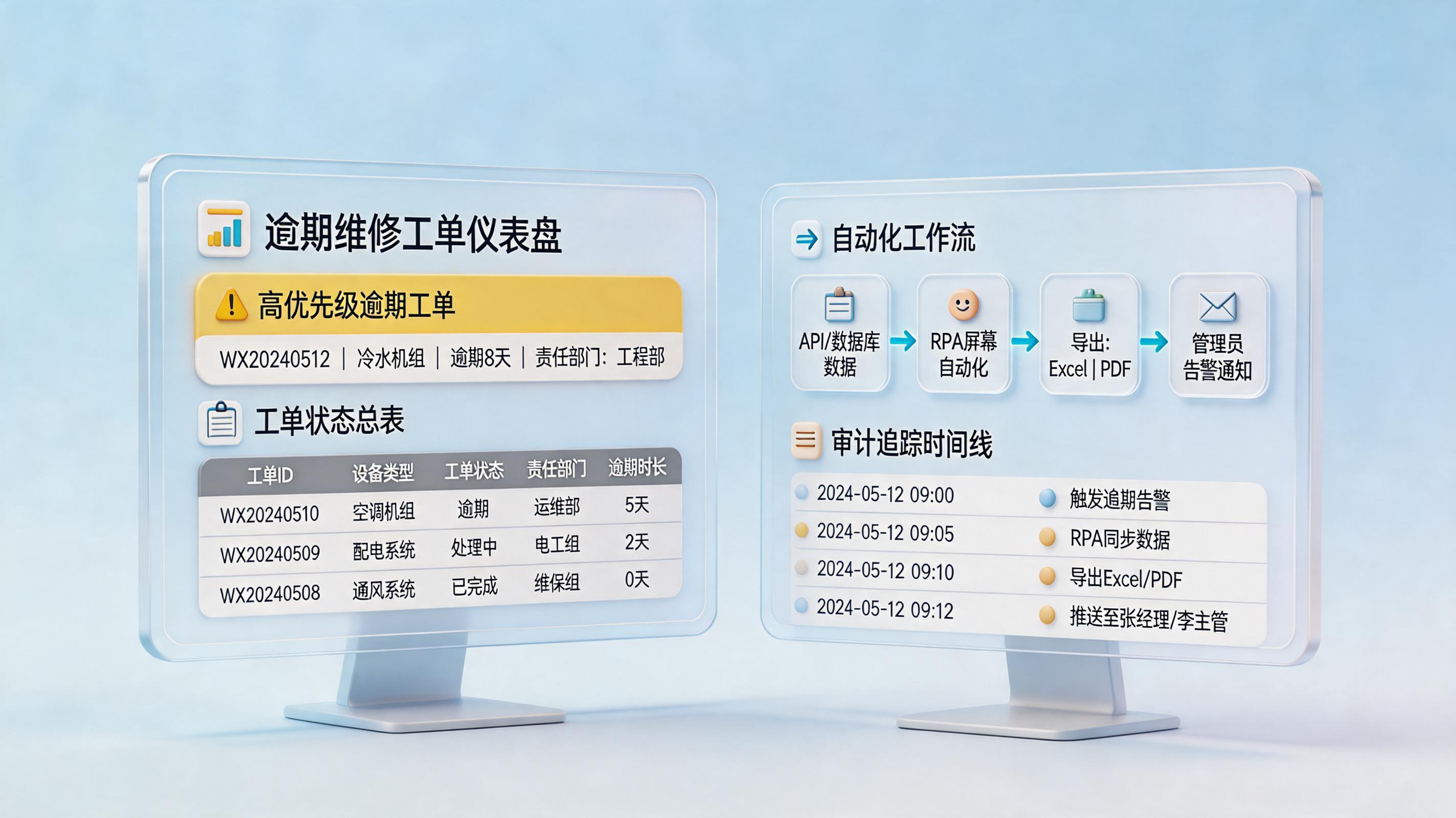 SAS超期维修中清单可以自动导出吗？自动台账与预警方案_主图