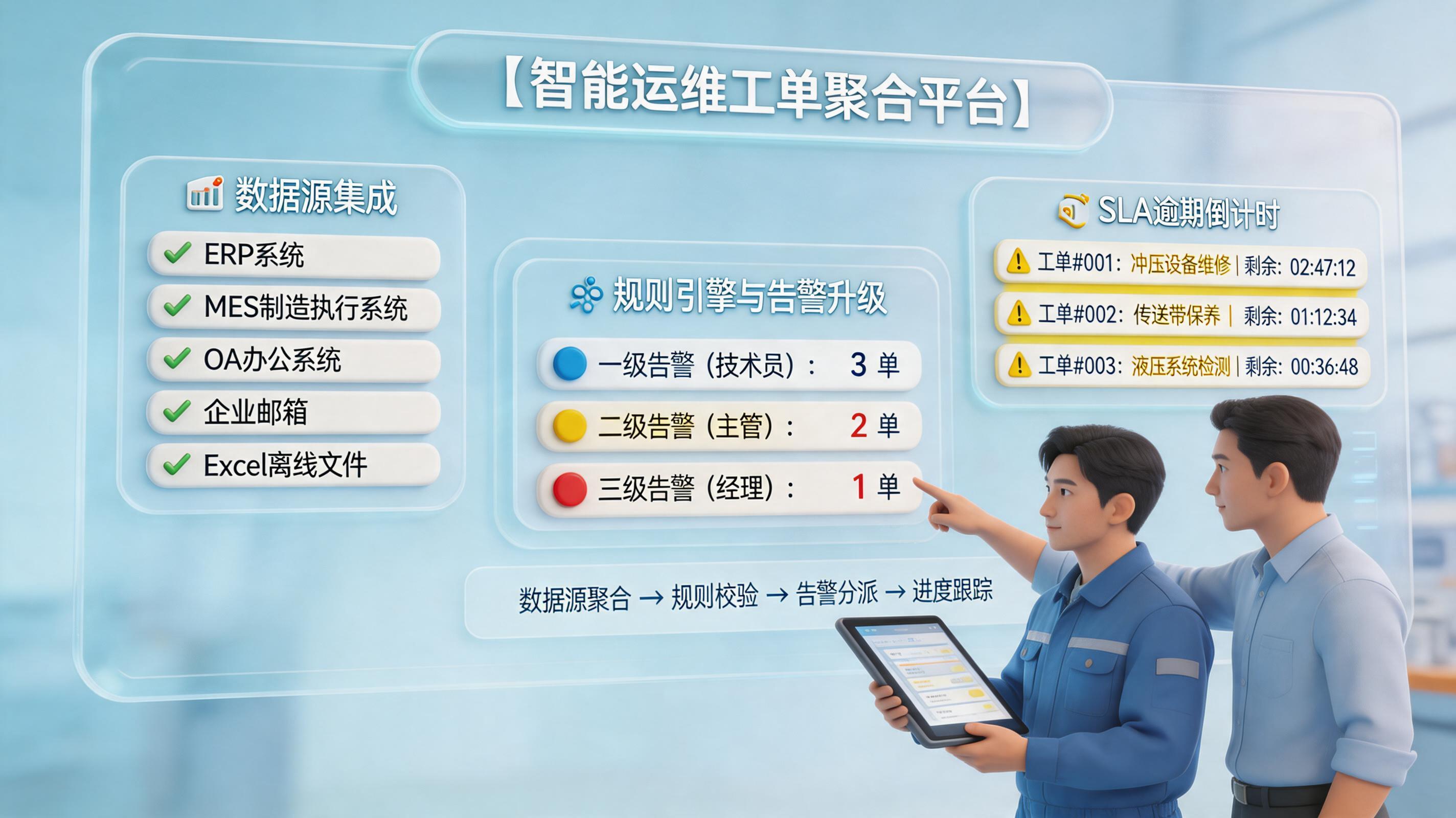 解决超期维修单统计繁琐的自动化解决方案｜工单预警自动闭环_主图