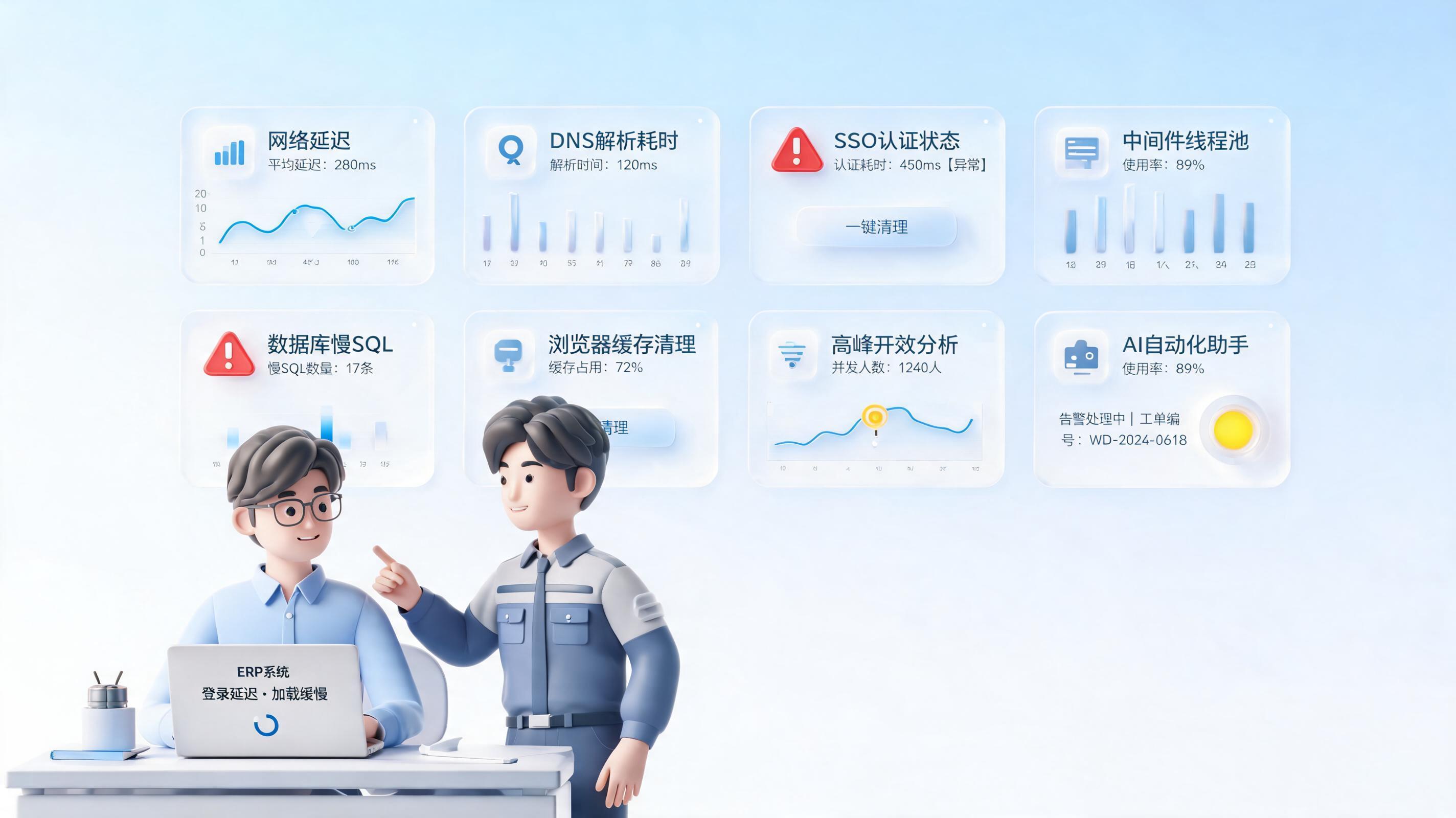 用友NCC登录卡顿怎么解决？按4层定位排查_主图
