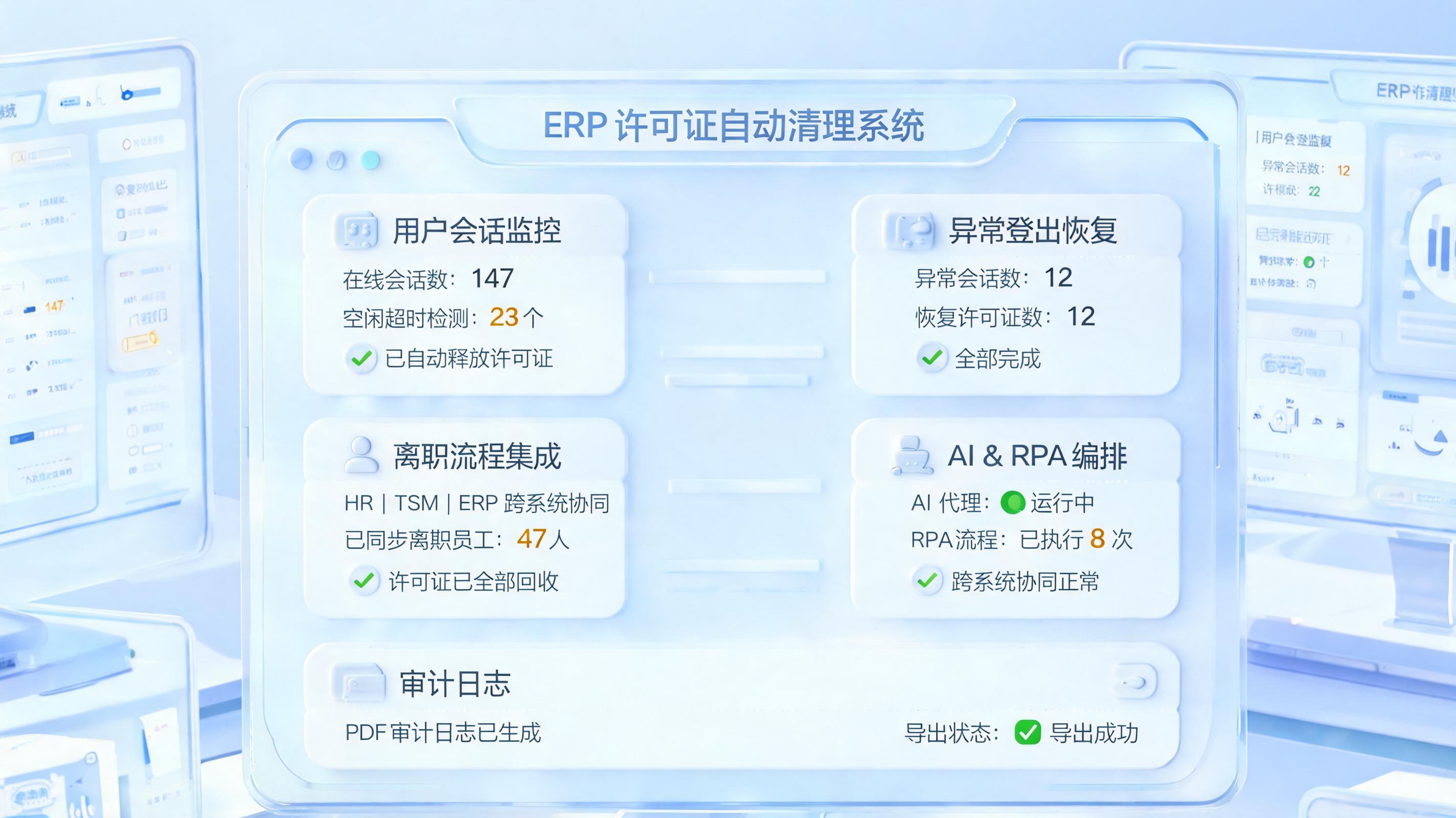 不用手动踢人！用友NCC授权占用自动清理思路_主图