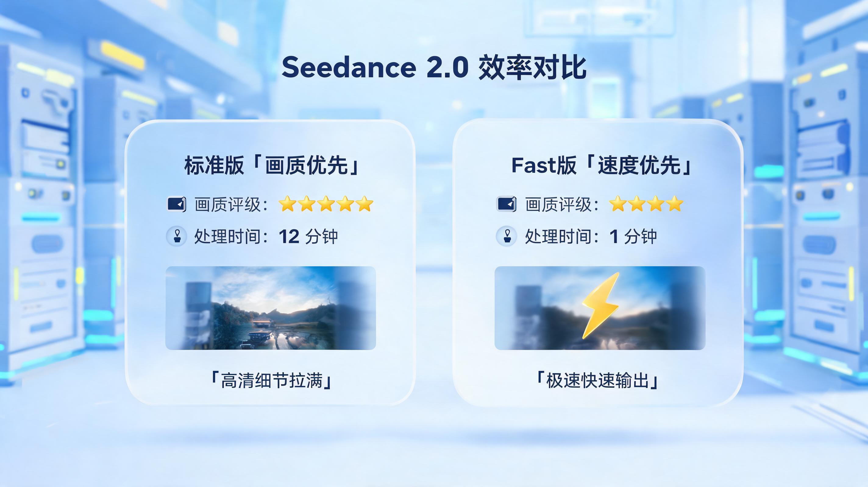 seedance2.0fast和seedance2.0有什么区别？两者差异详解_图1