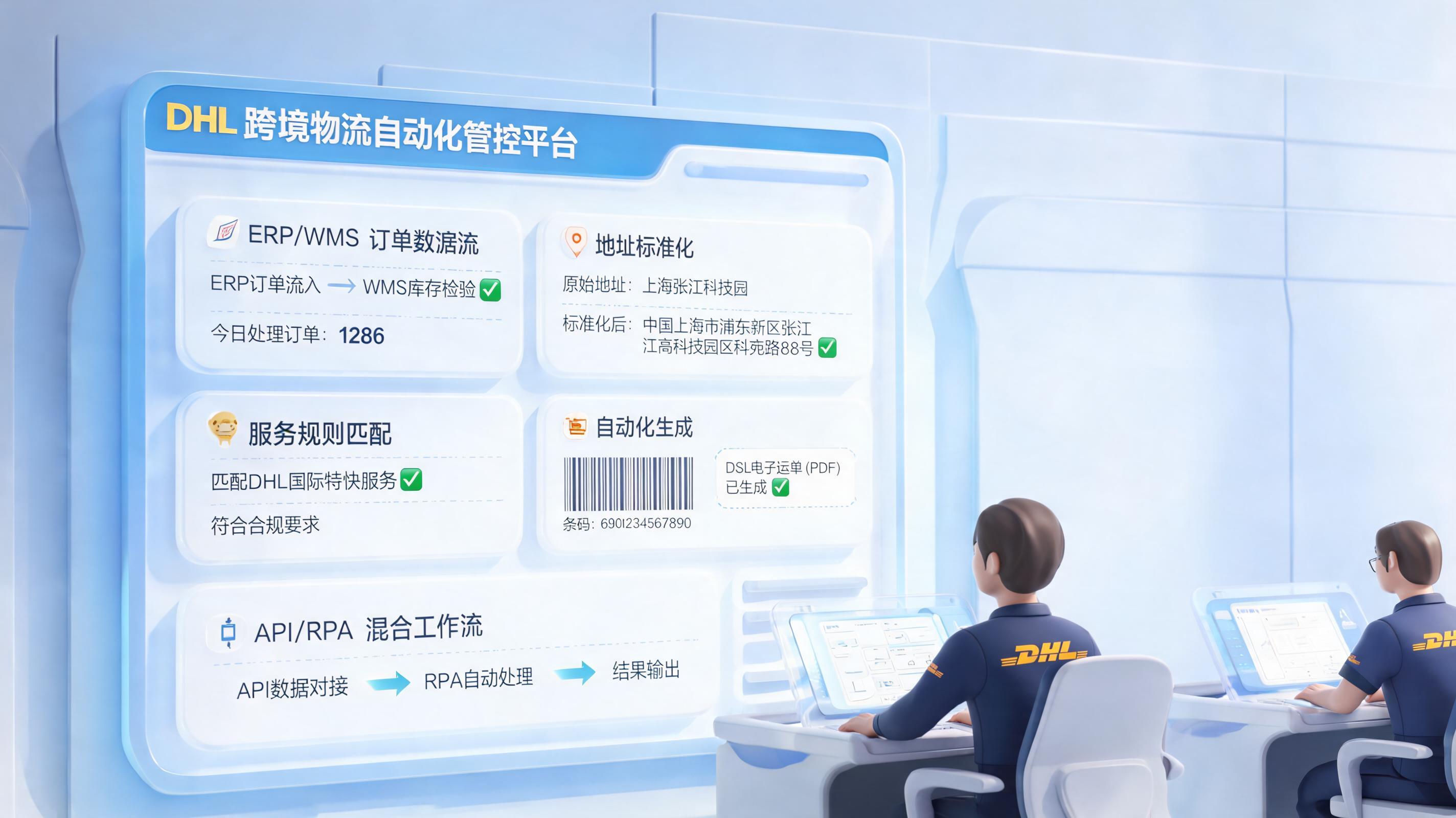 DHL运单号生成怎么自动化操作？出单回传一起做_主图