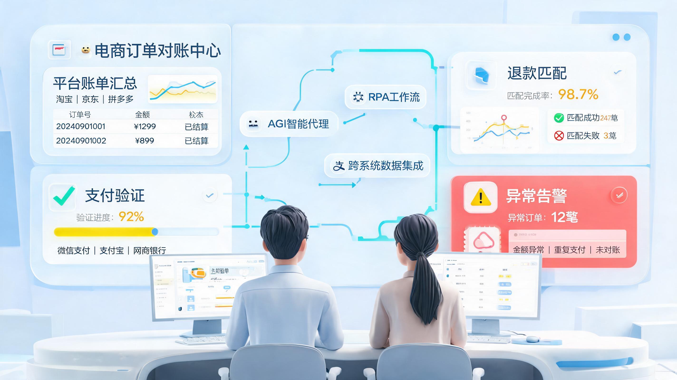 多平台订单对账太麻烦？自动化处理方案来了，财务闭环这样做_主图