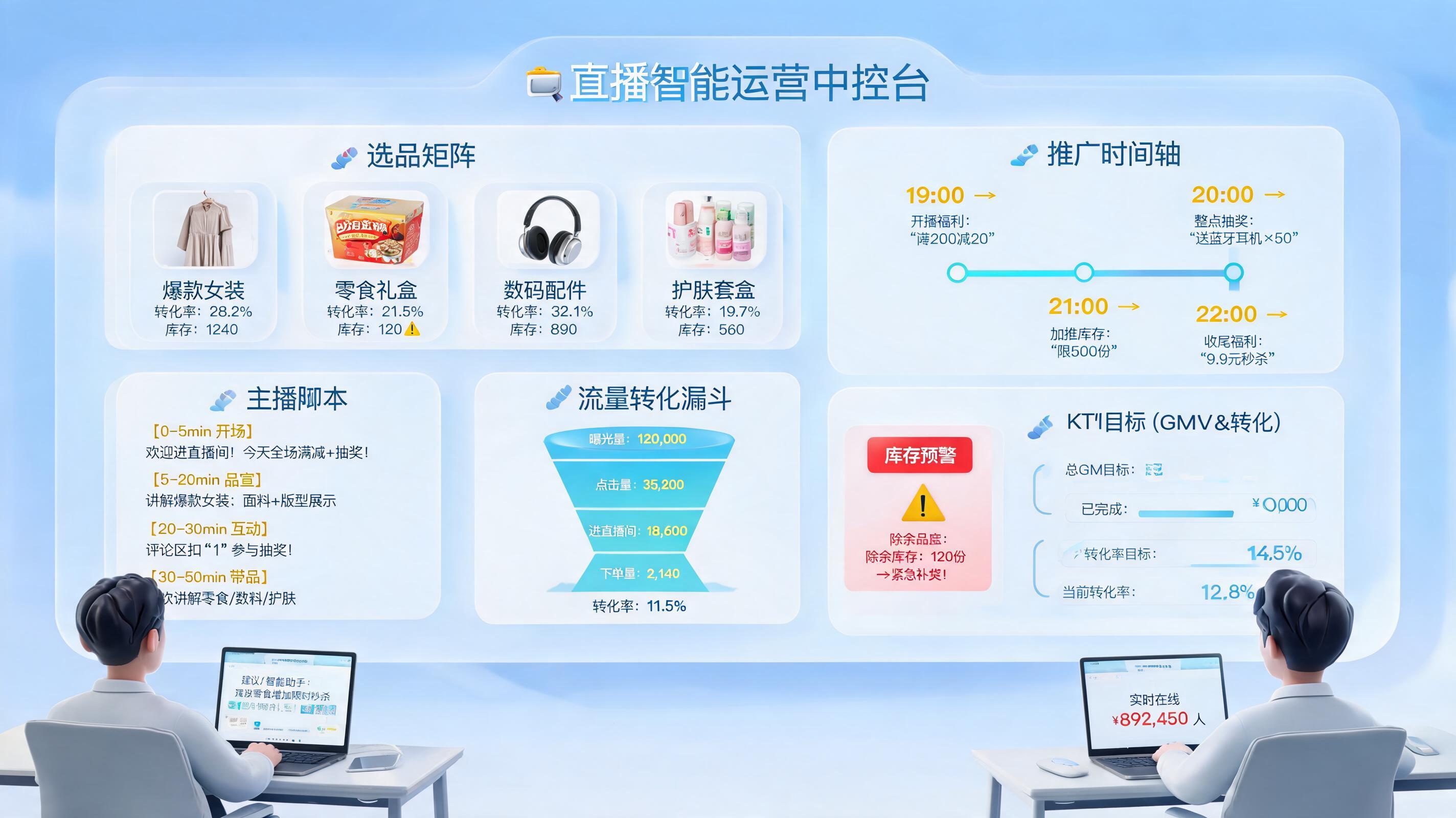 直播带货全流程活动方案自动化生成与优化指南｜执行提效方法_主图