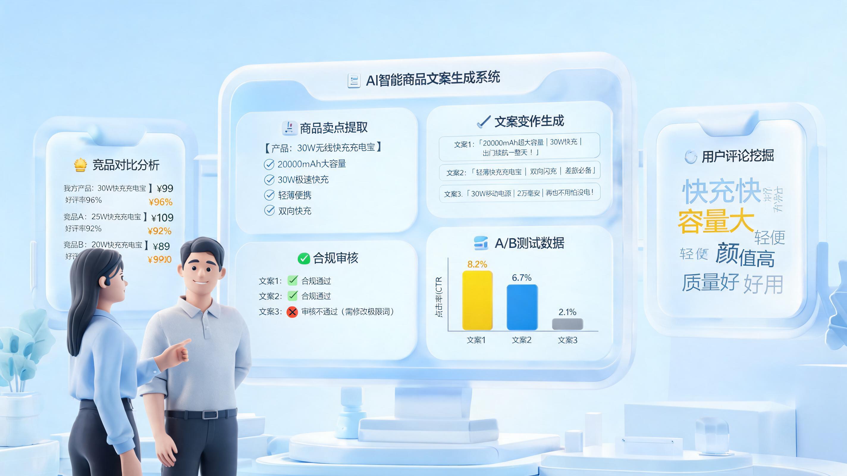 产品主图卖点文案自动化生成与优化方法，点击转化一起提升_主图
