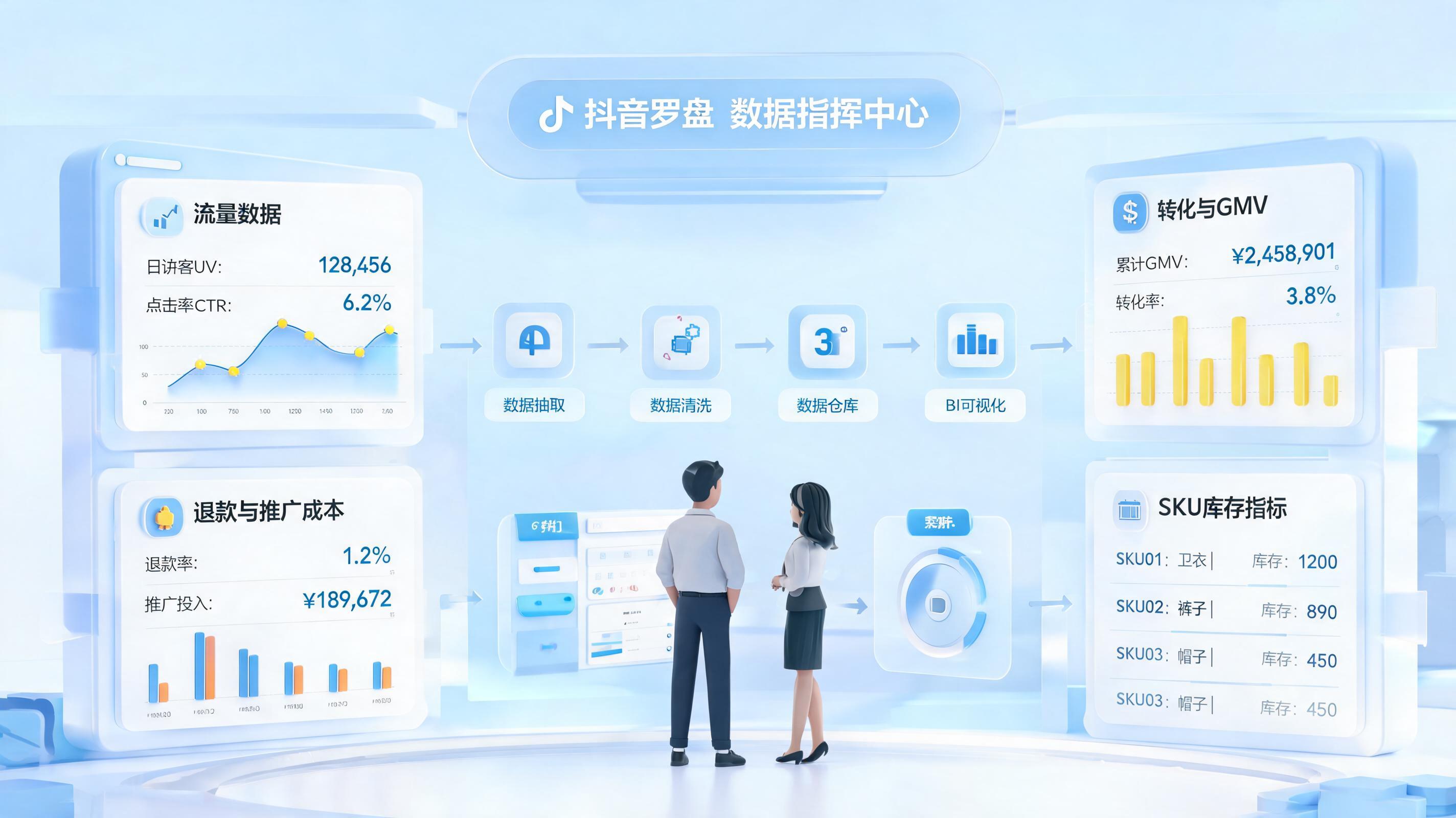 电商罗盘商品数据自动化汇总全流程指南，报表入库与看板联动_主图
