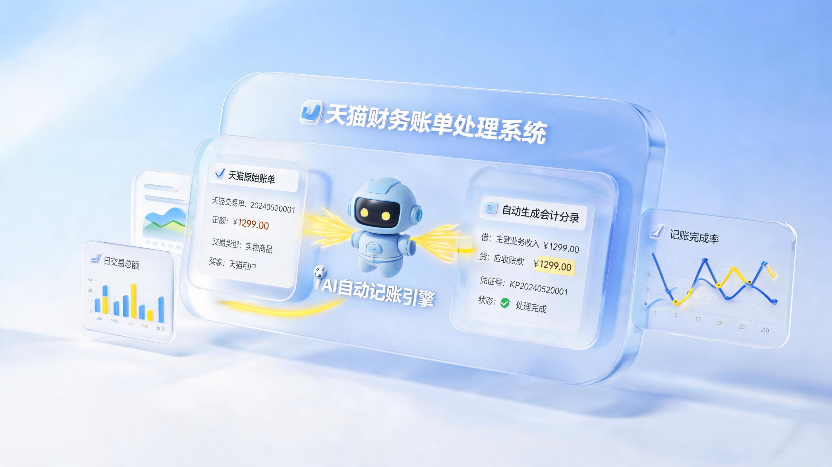 天猫账单自动化处理生成会计分录：实在Agent重塑财务核算_主图