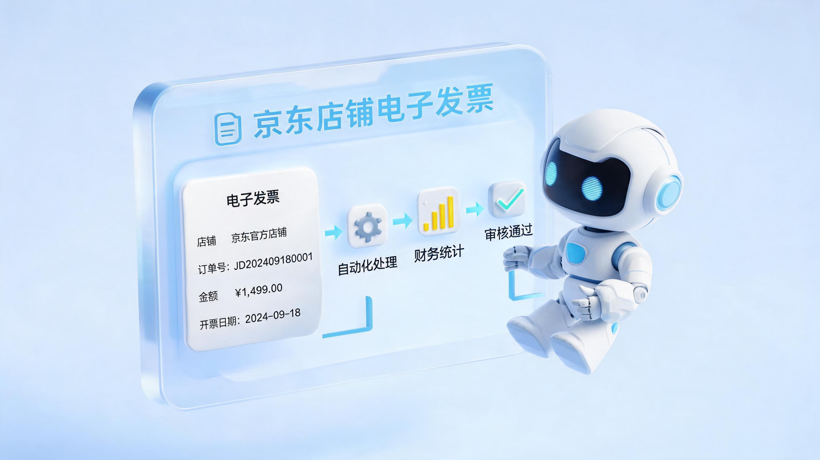 京东店铺电子发票可以自动开票吗？智能体实现全流程闭环_主图