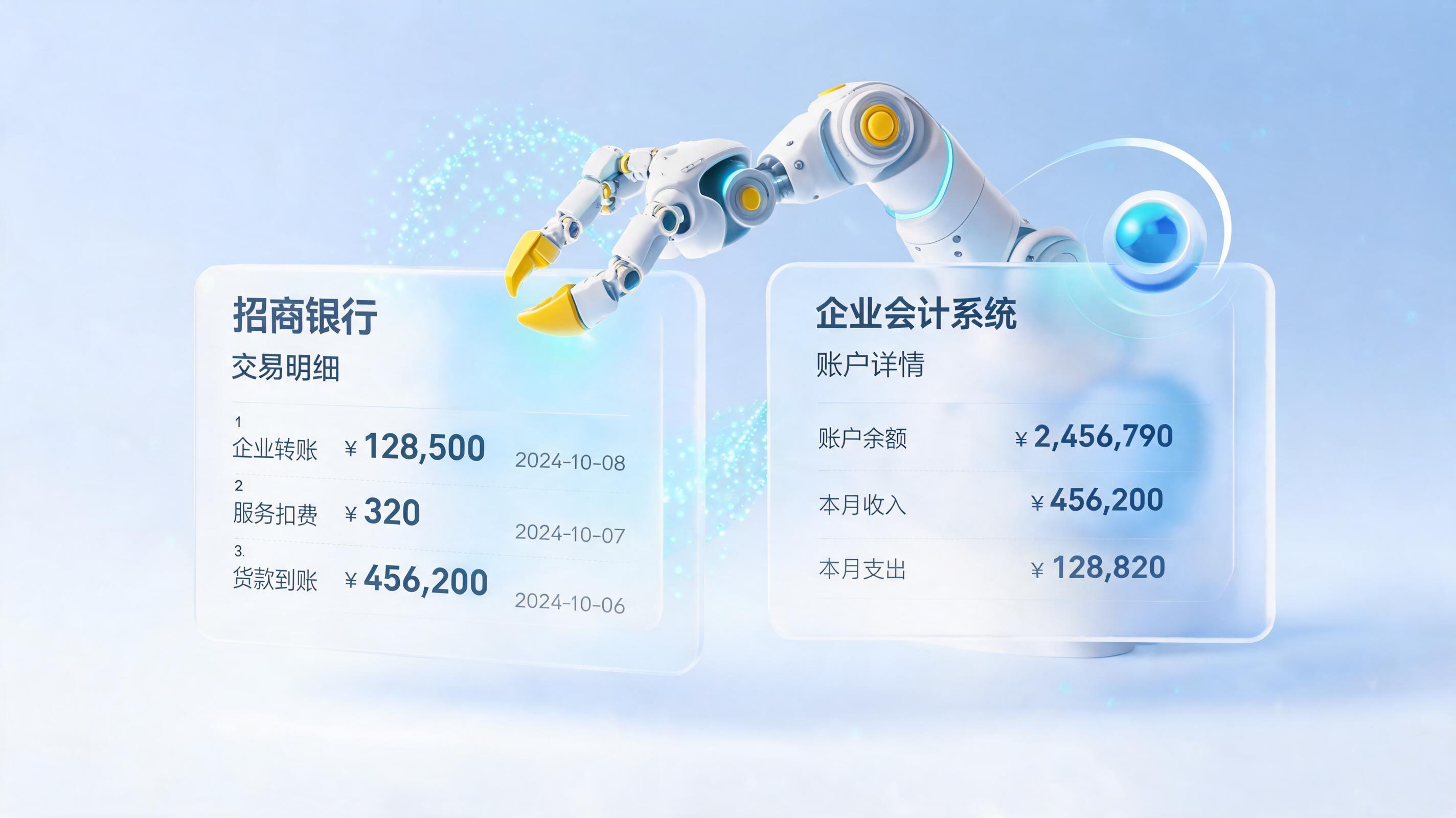 招商银行对账可以自动化完成吗？AI智能体实现高效闭环_主图