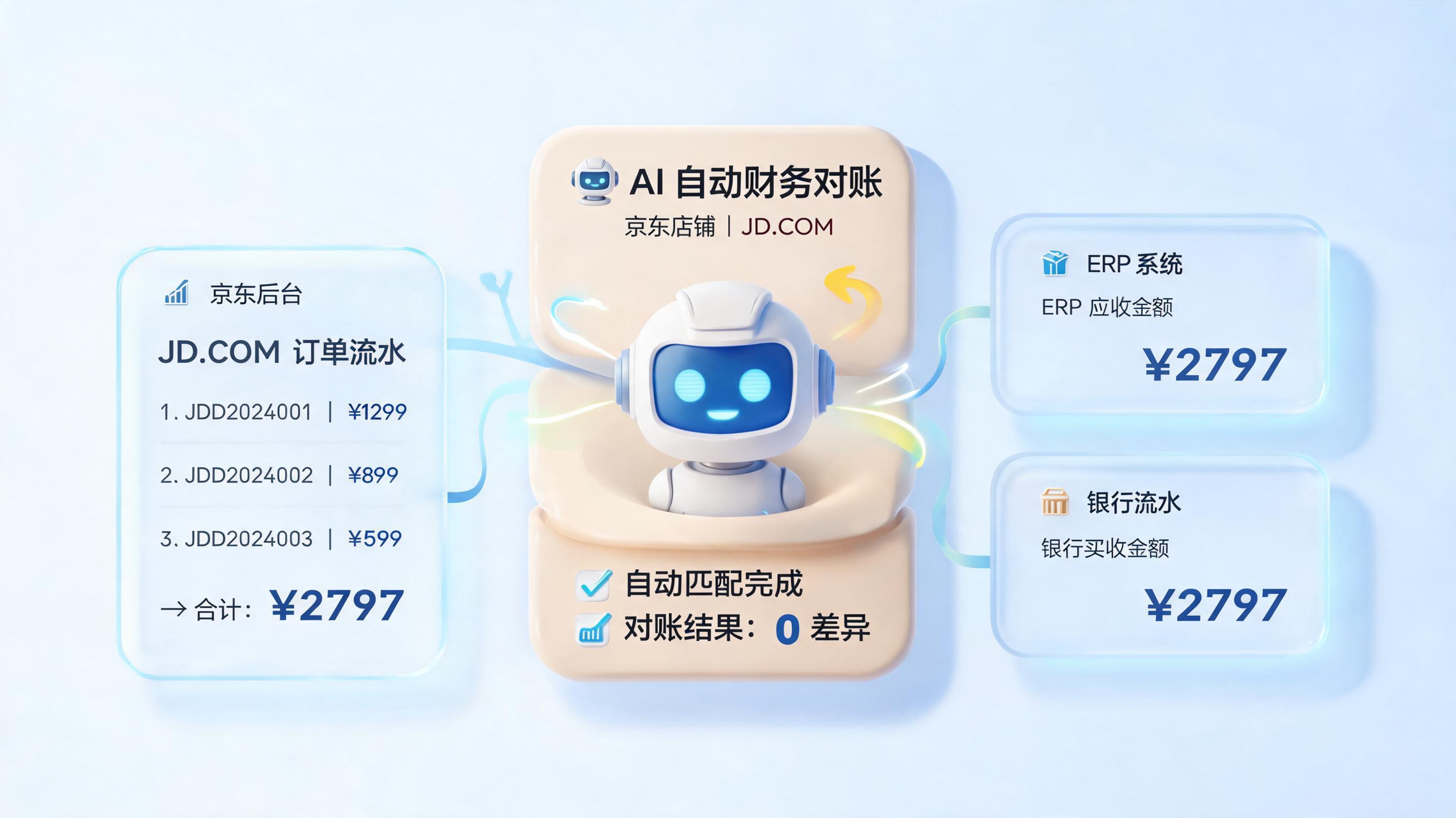 京东平台对账可以自动化处理吗？实在Agent重塑财务流_主图