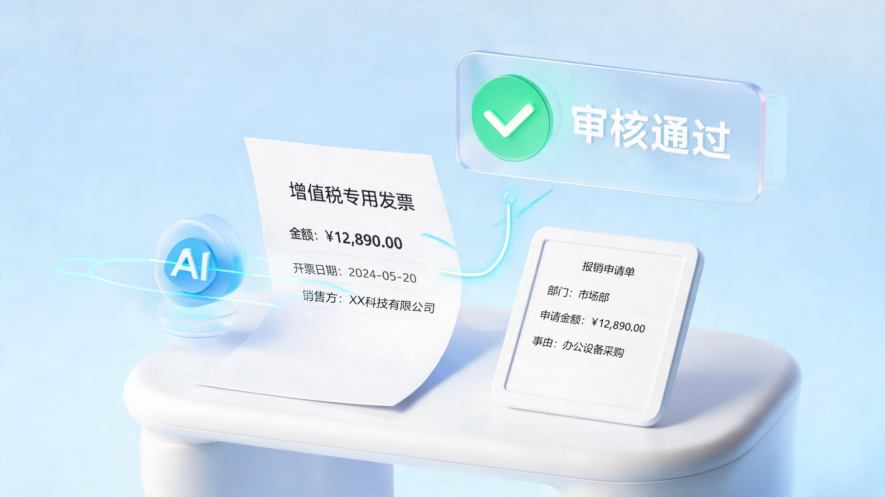 自动校验发票与申请金额一致性 实在Agent助力财务合规_主图