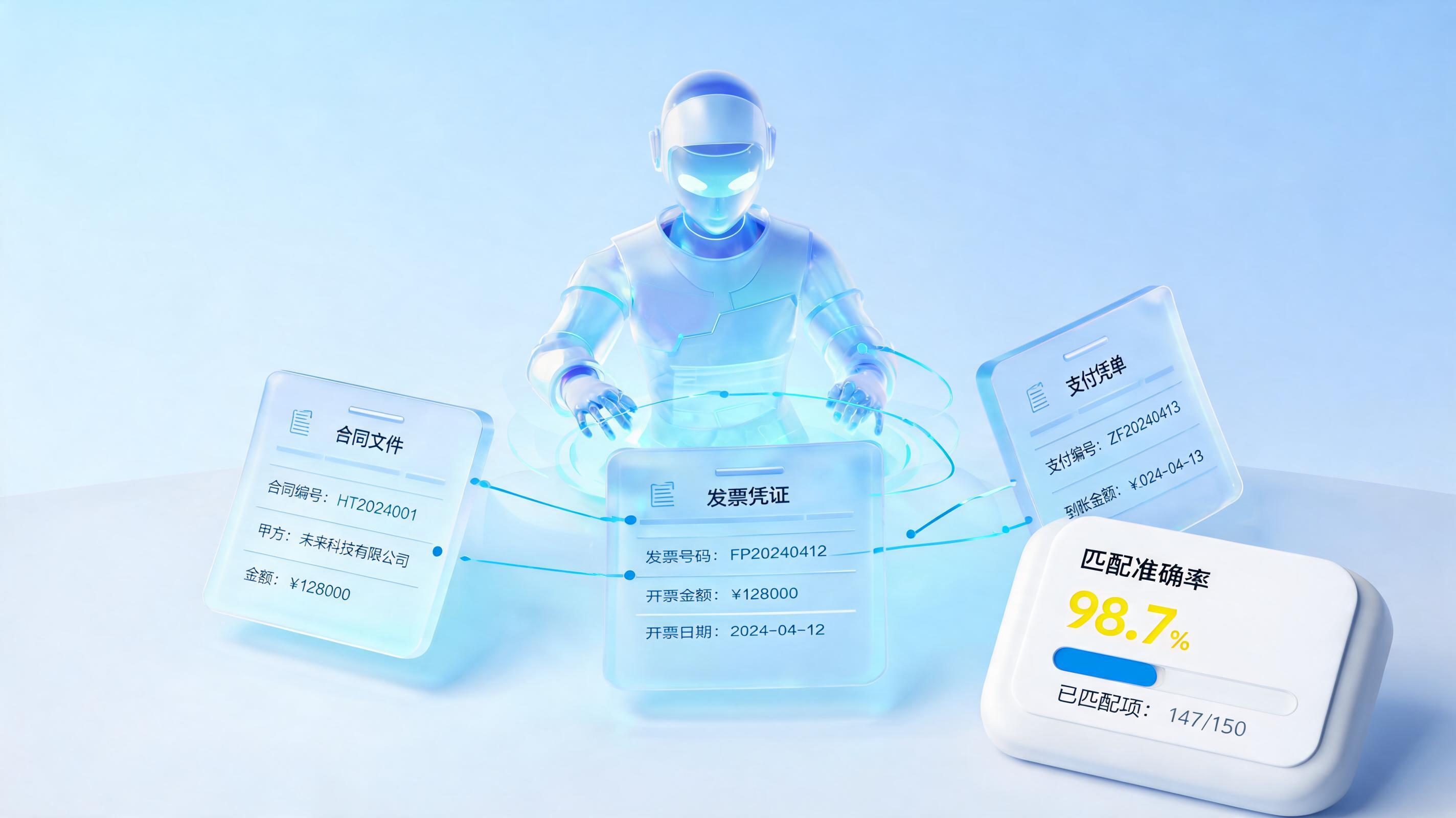 如何实现合同发票付款单三方核对？智能体驱动财务合规闭环