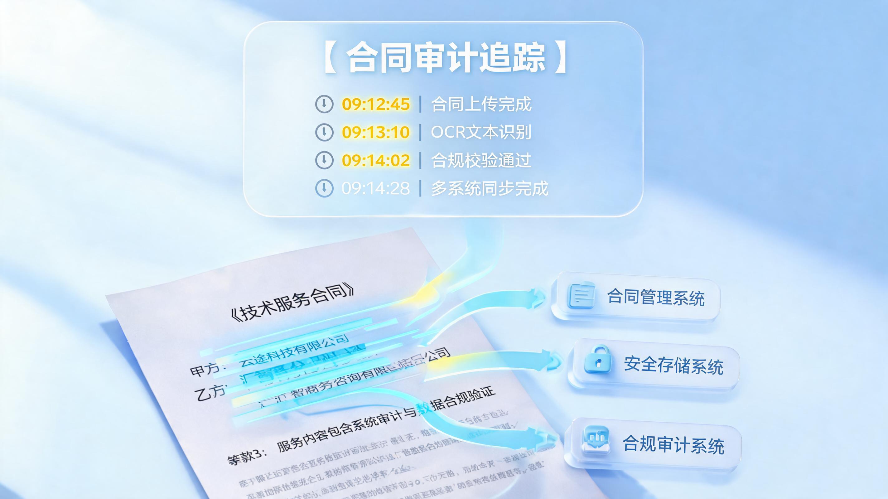 如何实现合同审核留痕？智能体数字员工重塑合规流程